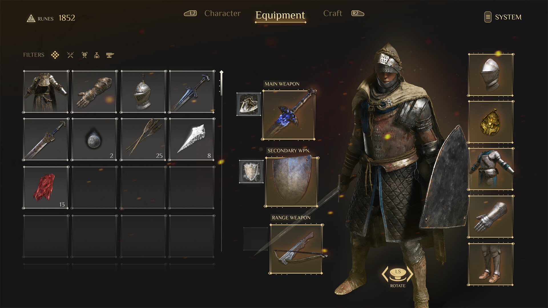 Sergey Alexandrov Elden Ring GUI Redesign