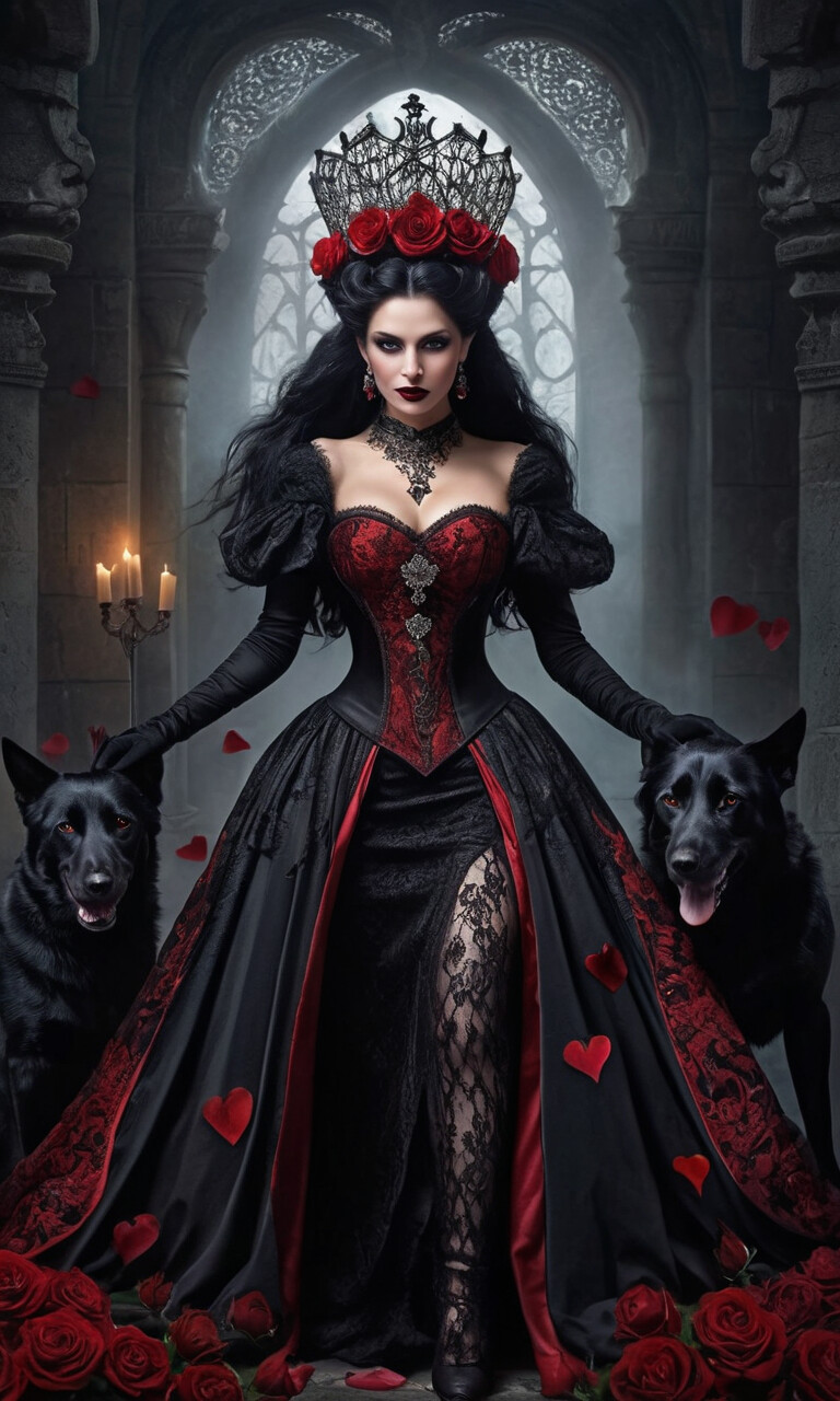 ArtStation - Goth Queen of Hearts