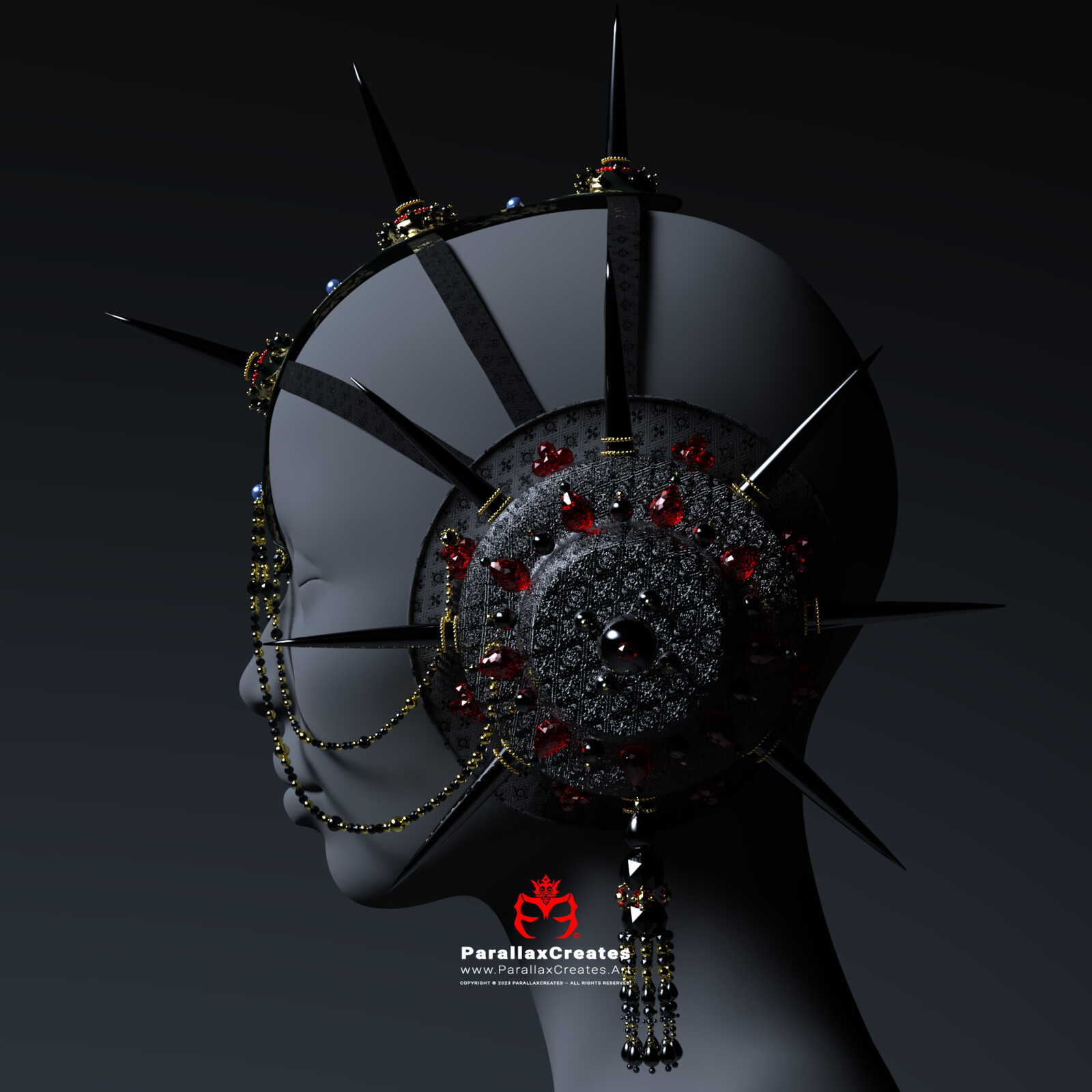I 3D Modeled this Headdress based off of a real world design created by another person. This design is based off of the headdress worn by Ana Taylor Joy in Skrillex's video "Red Lips". I just recreated it in 3D, Textured and Rigged it.