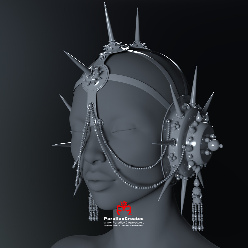 I 3D Modeled this Headdress based off of a real world design created by another person. This design is based off of the headdress worn by Ana Taylor Joy in Skrillex's video "Red Lips". I just recreated it in 3D, Textured and Rigged it.