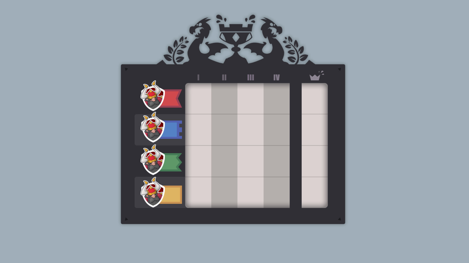 Round Score Menu