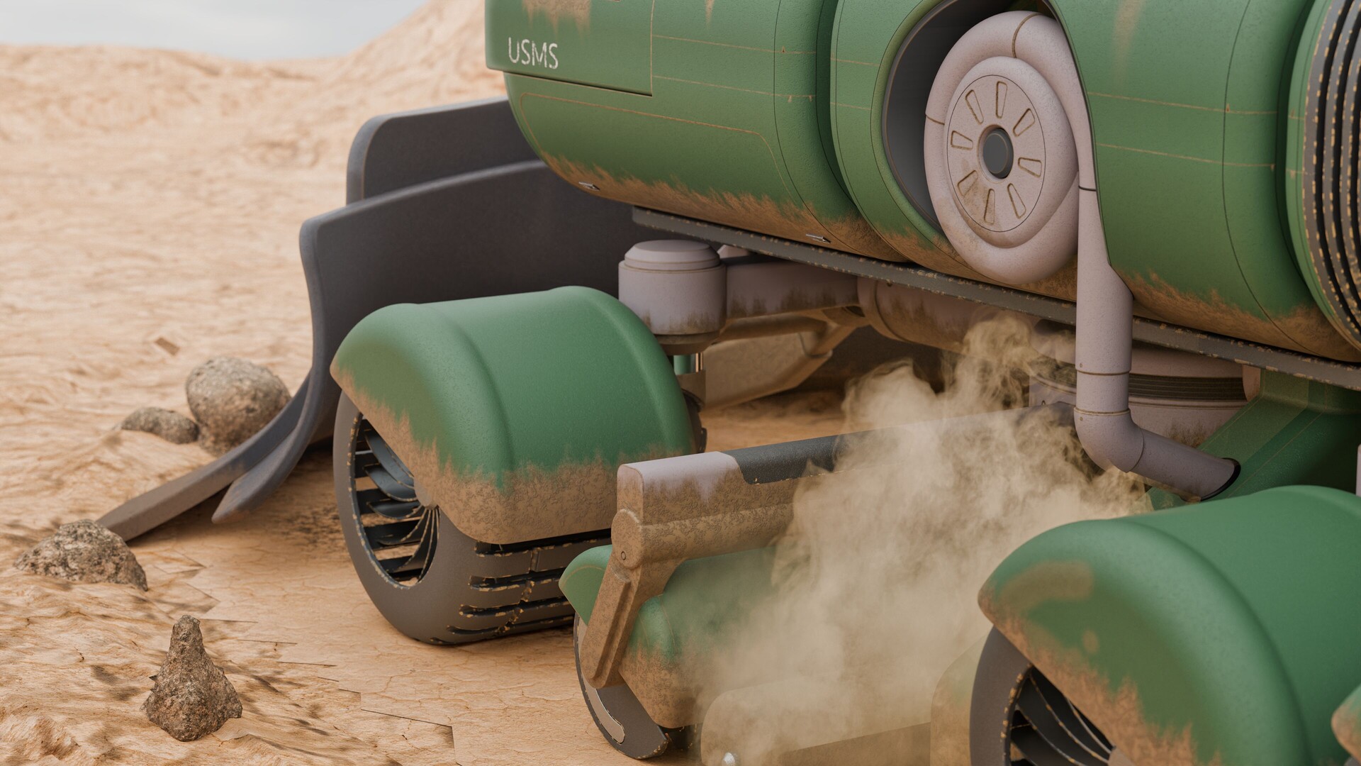 Patrick J Stout - Mars settlement road grader