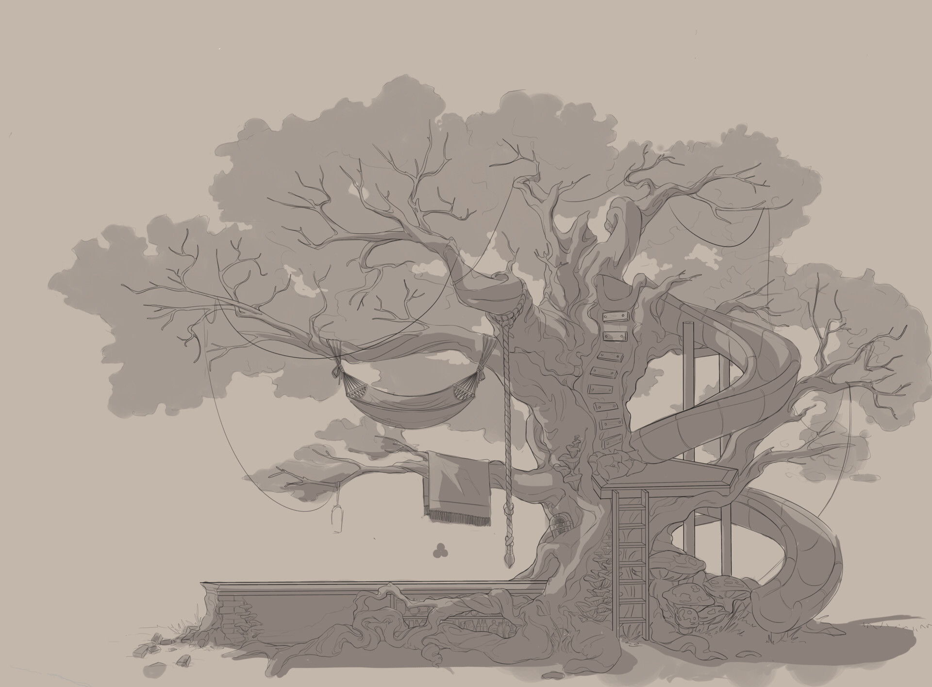 ArtStation - Tree bar