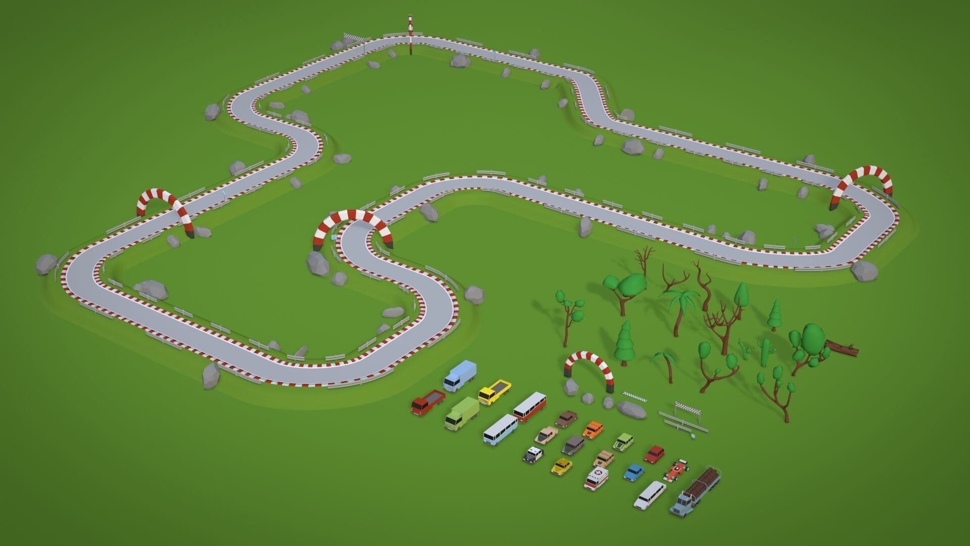 Adrian Kulawik Race track collection for games