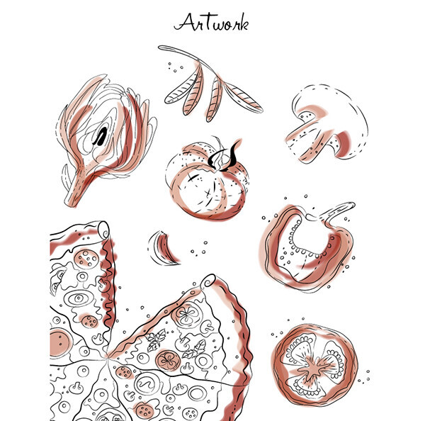 Casa Di Georgio food illustrations