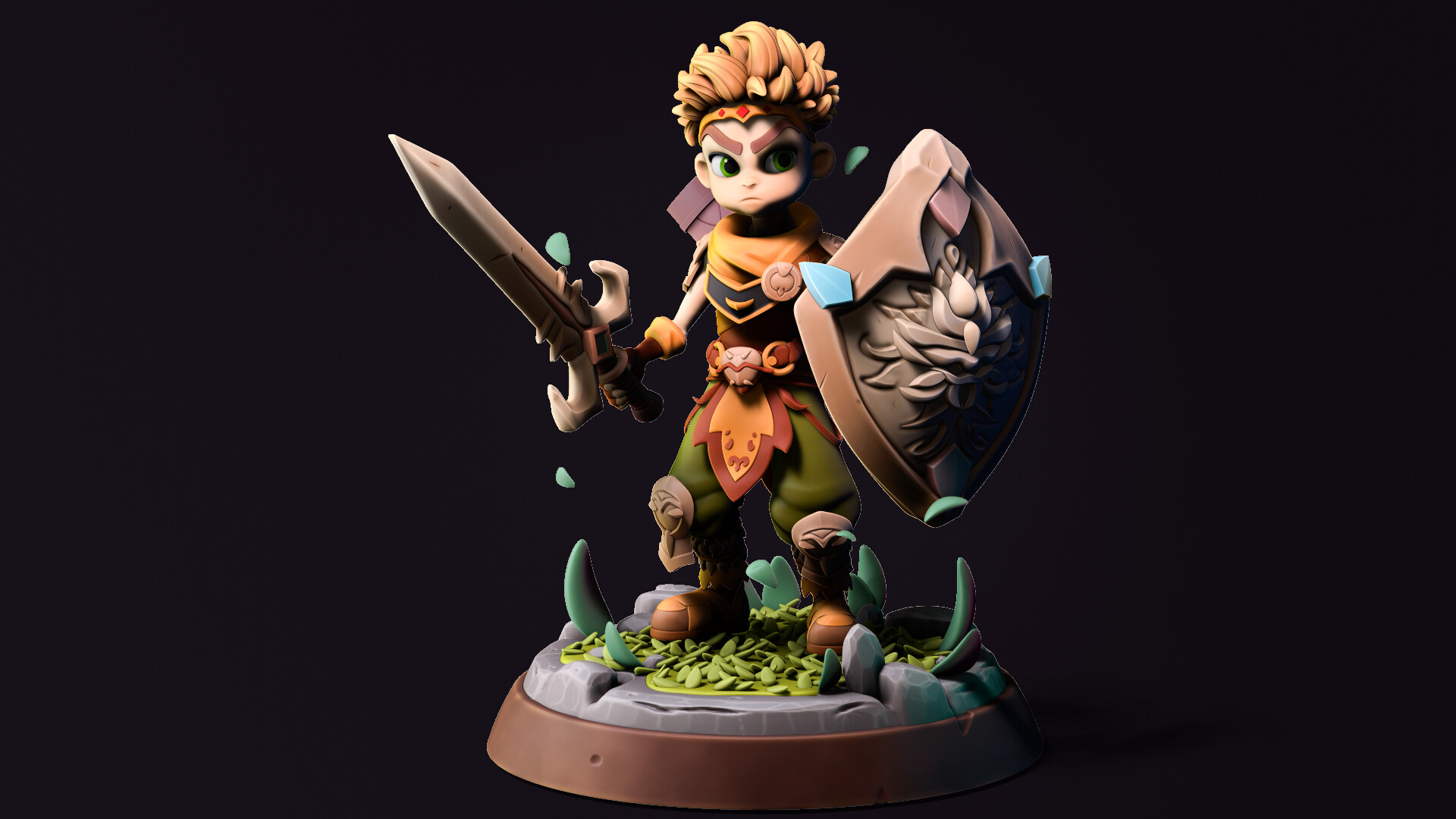 ArtStation - Personaje Niño - ZBrush - CC4 - Photoshop - 3DCamp - Nivel ...