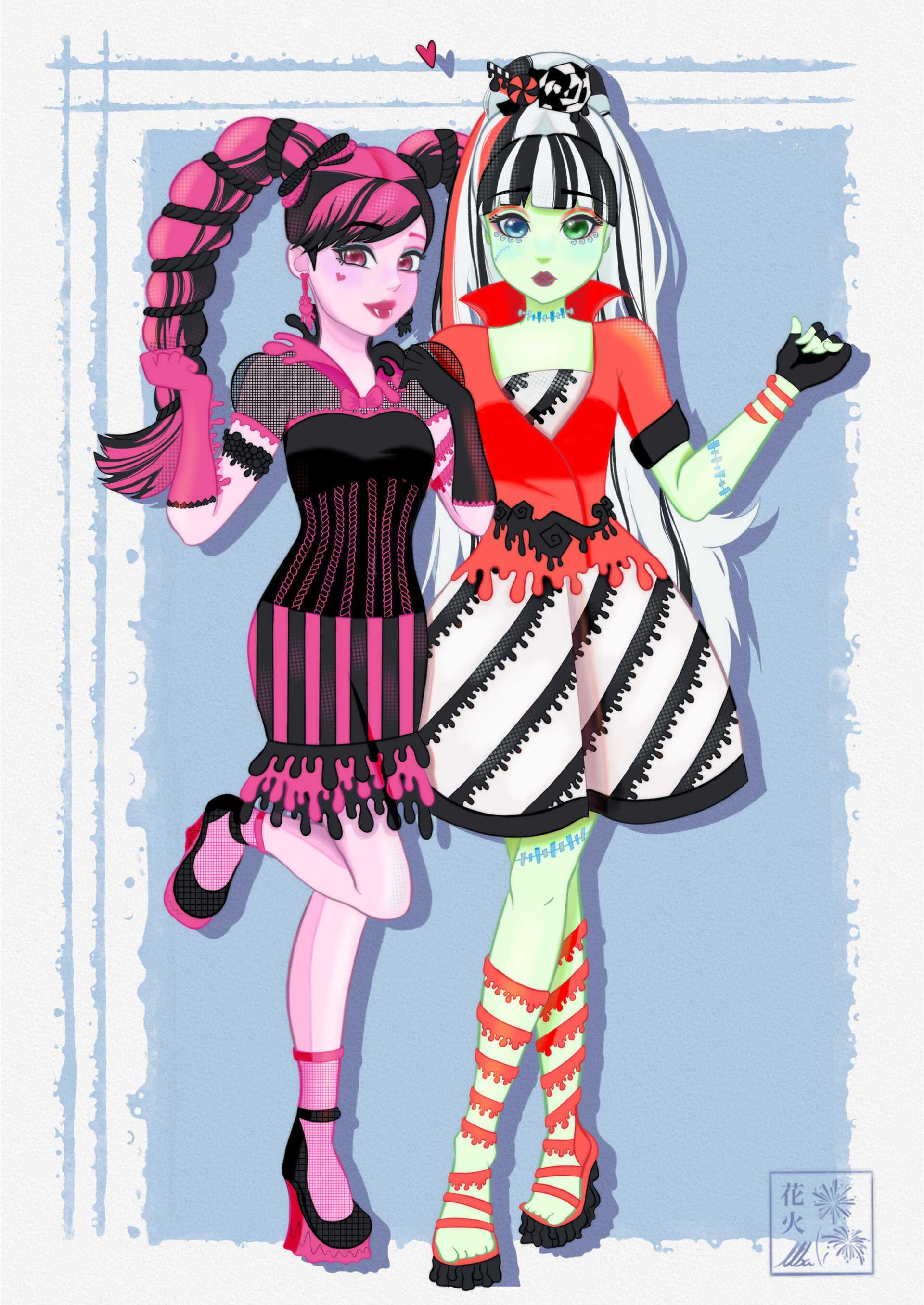 ArtStation Draculaura and Frankie Monster High