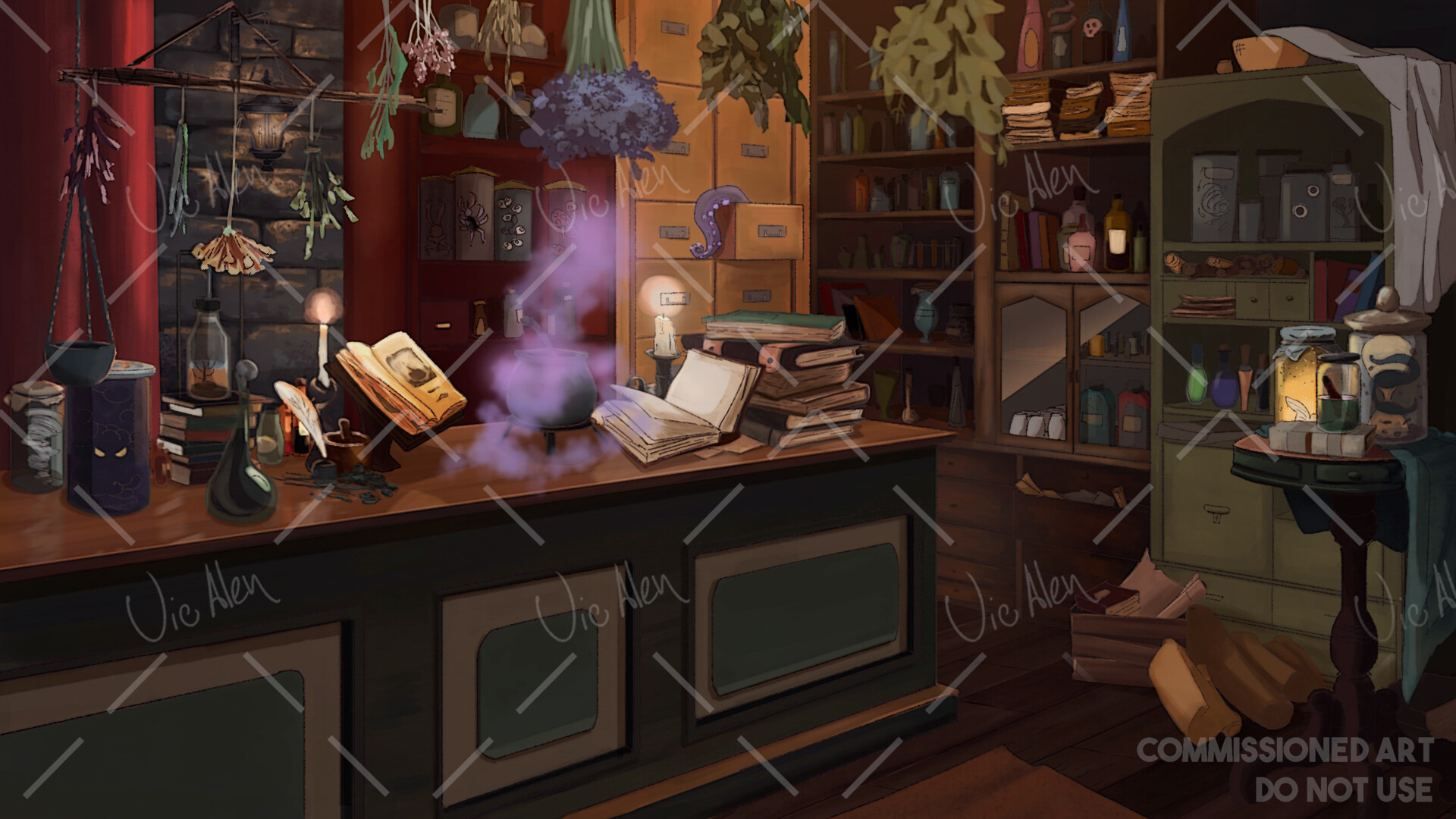 ArtStation - Apothecary background art