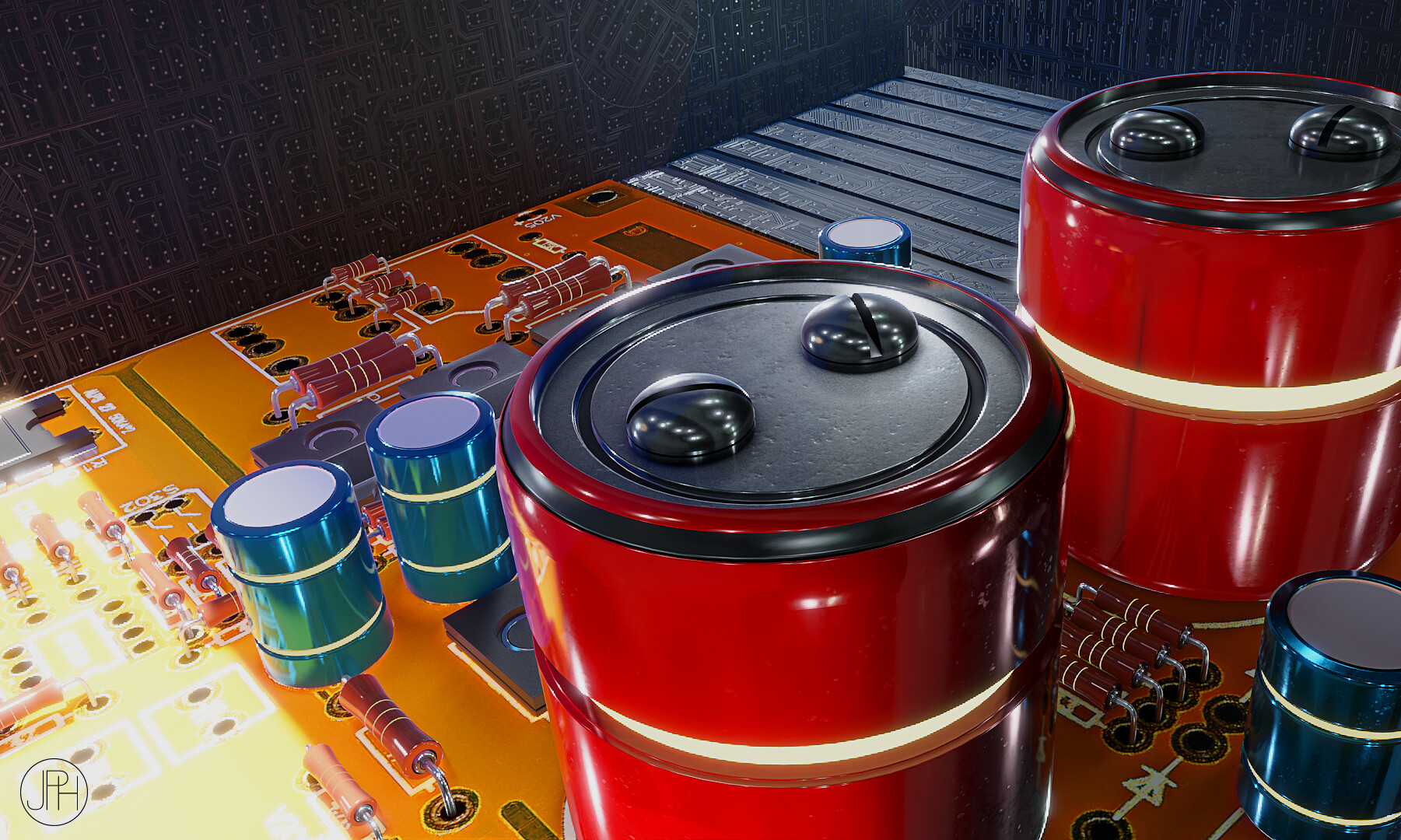 ArtStation Vintage hifi system concept