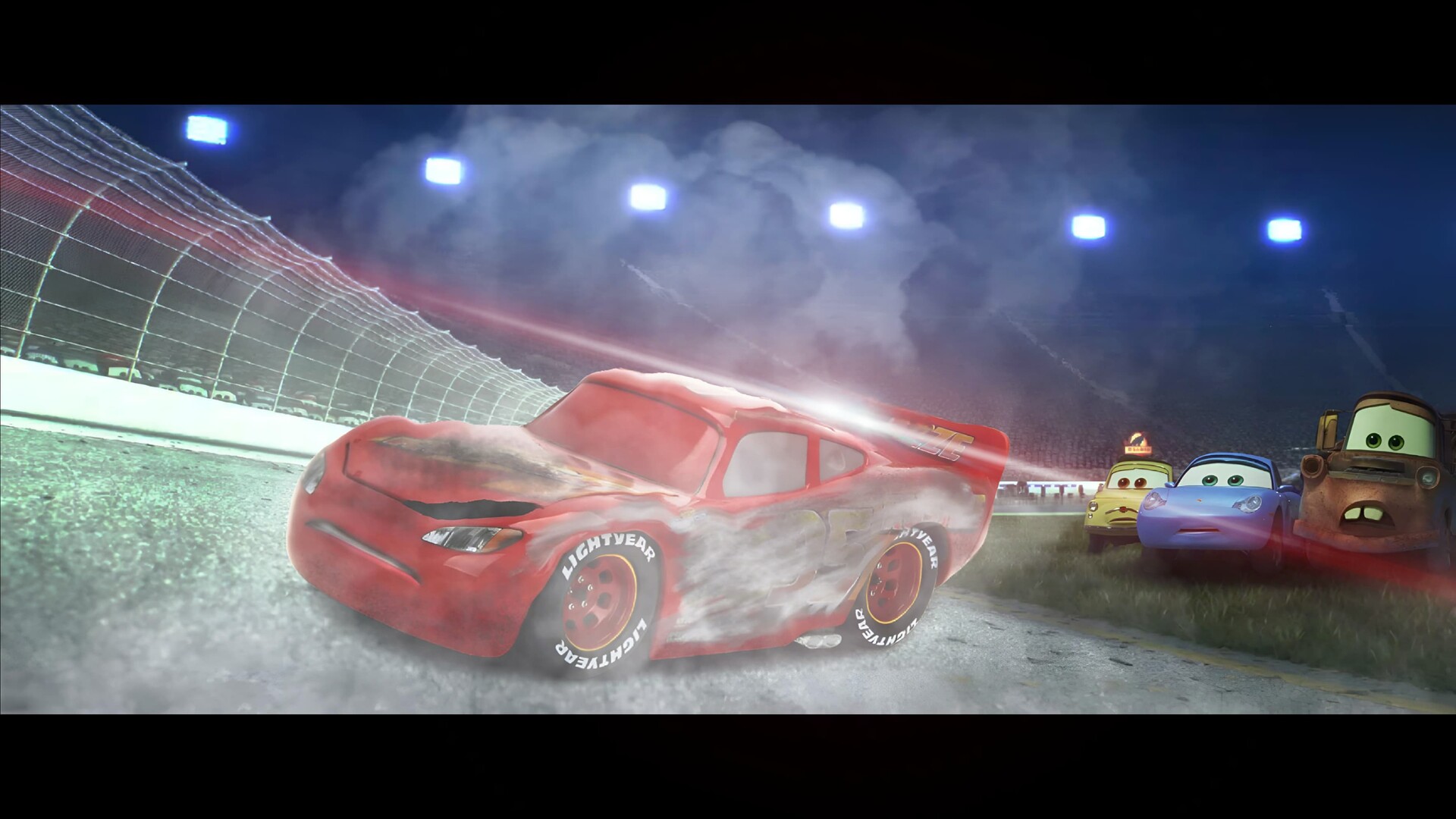 Lightning mcqueen car crash clearance
