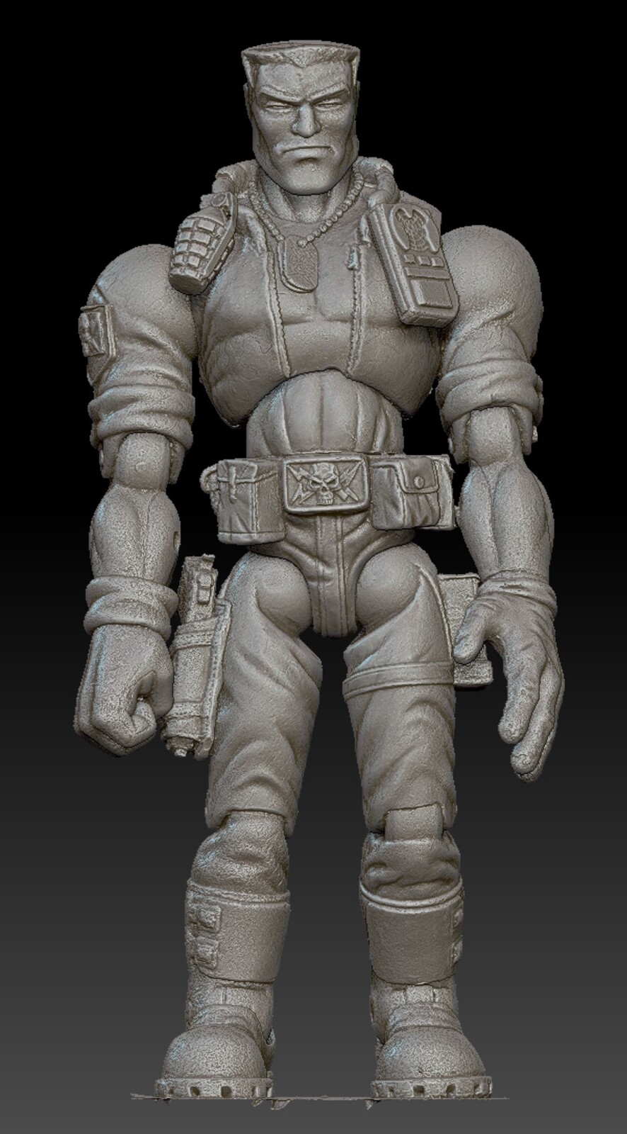 Raw scan in Zbrush before any cleanup
