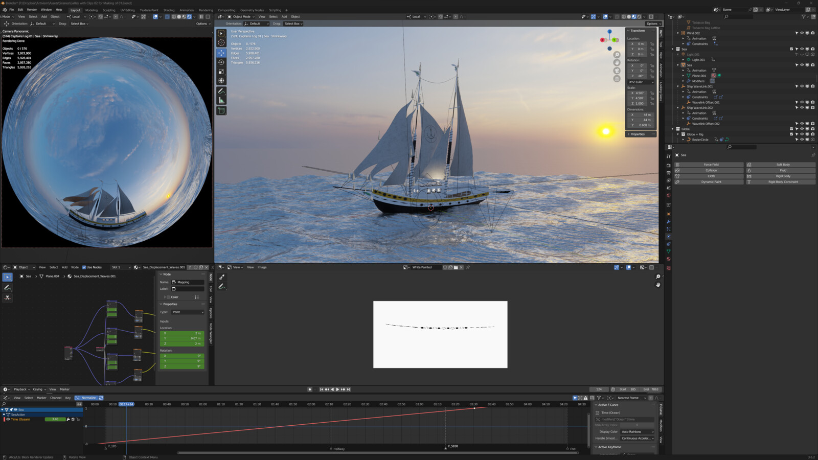 Blender workspace