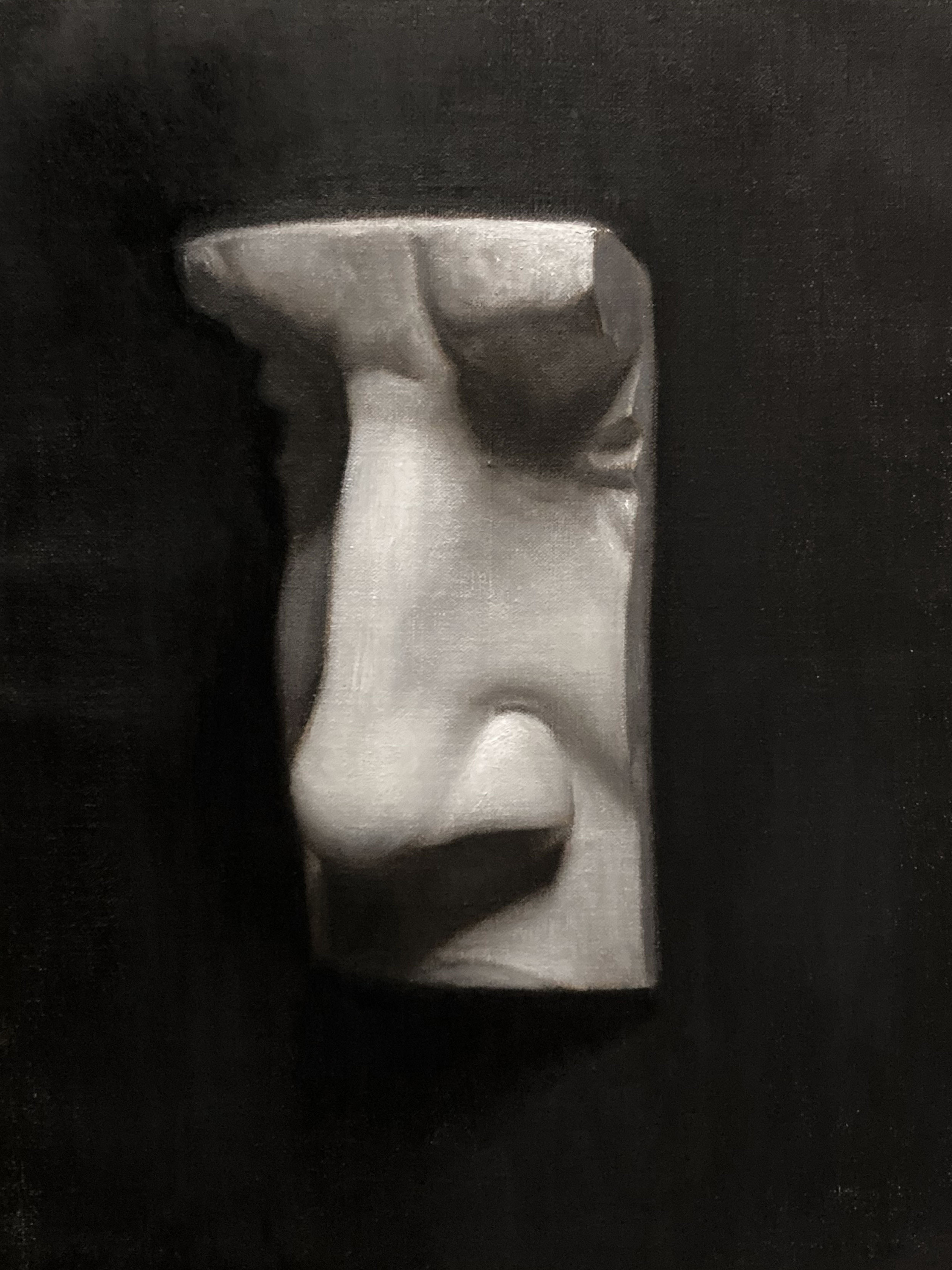 Cast painting
Grisaille painting of a feature cast of David's Nose. December 2023