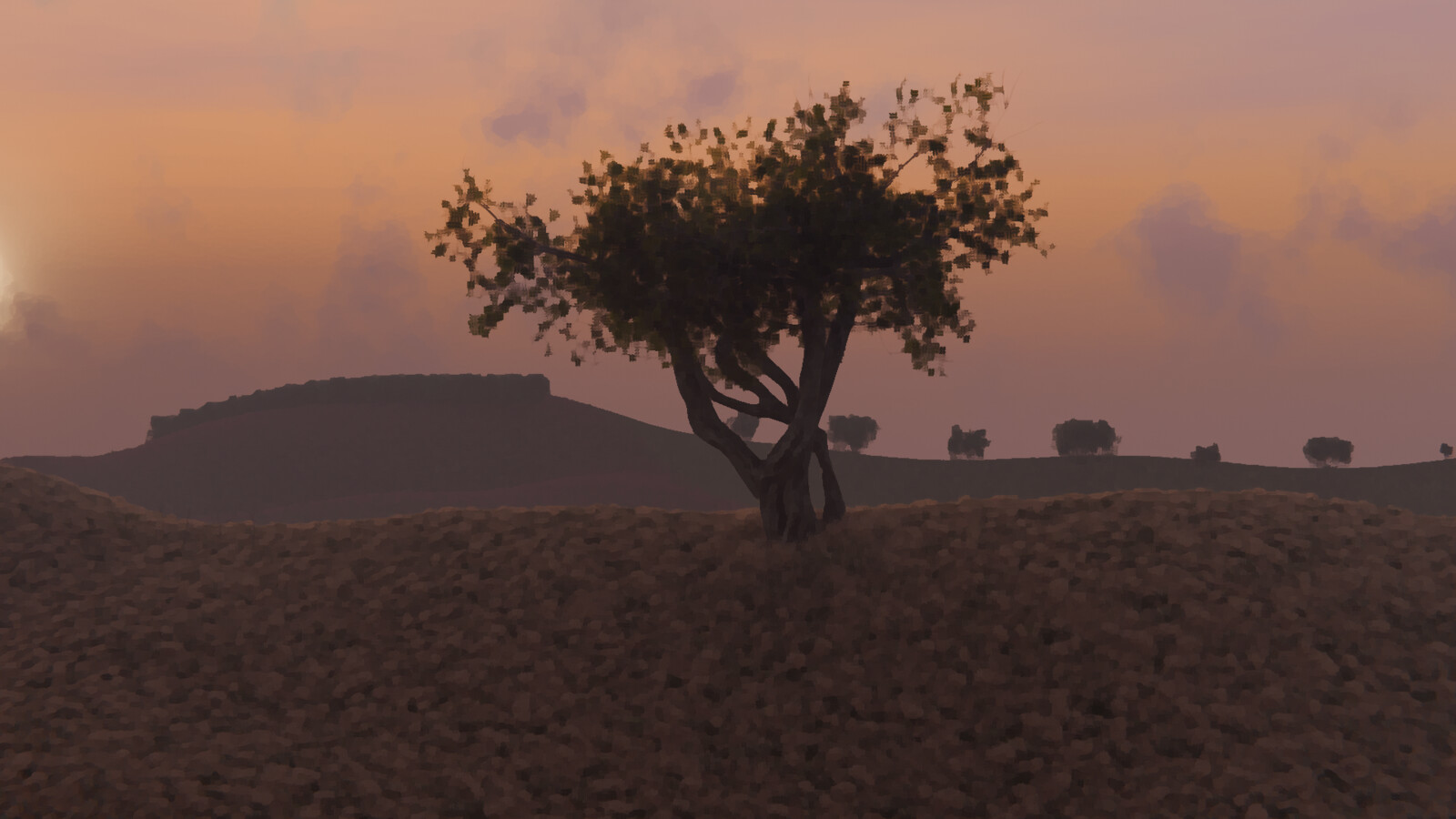 Solitary Tree - Kuwahara filter