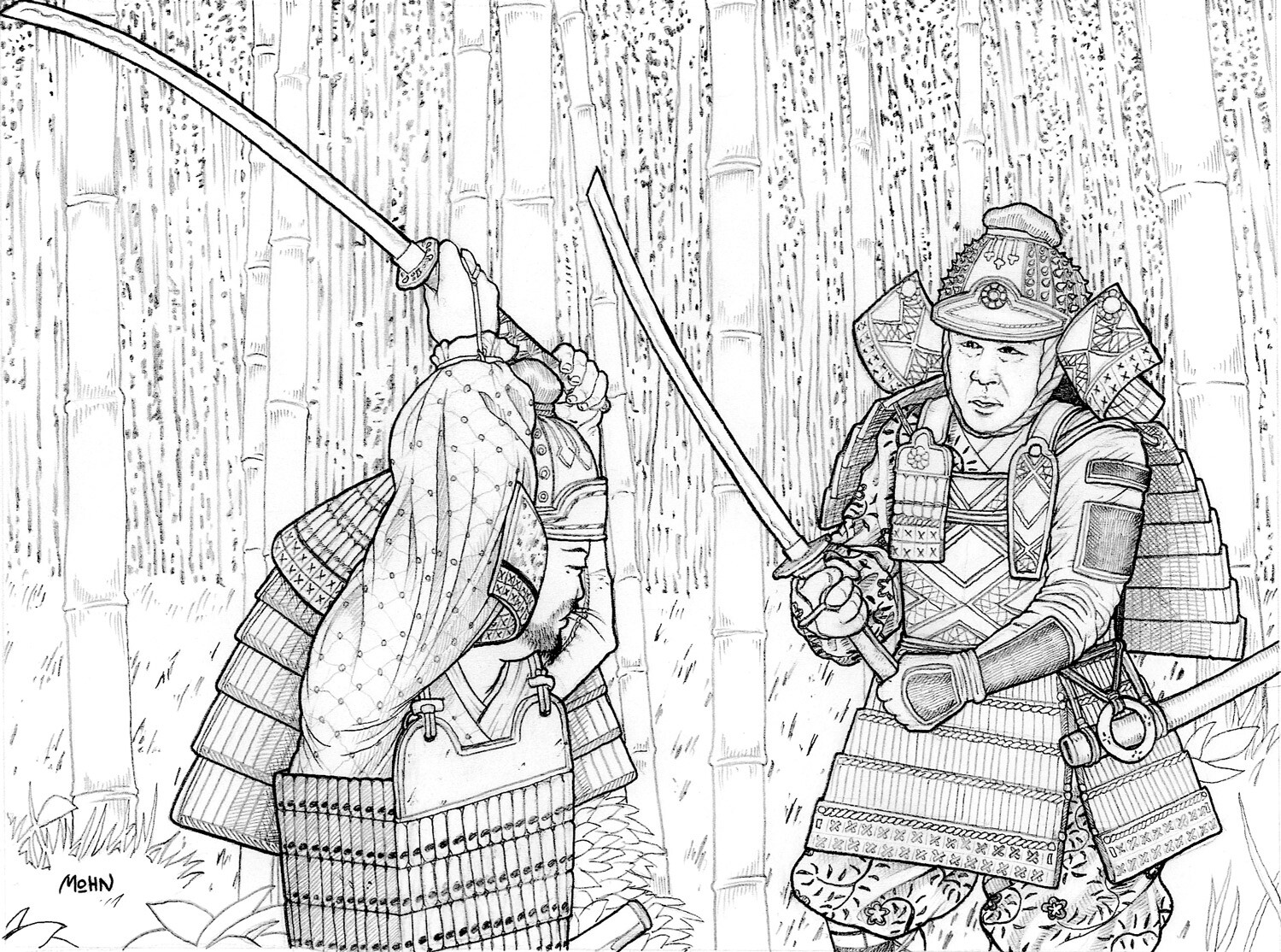 "Samurai Duel"
Interior Illustration
Land of the Samurai
Mongoose Publishing