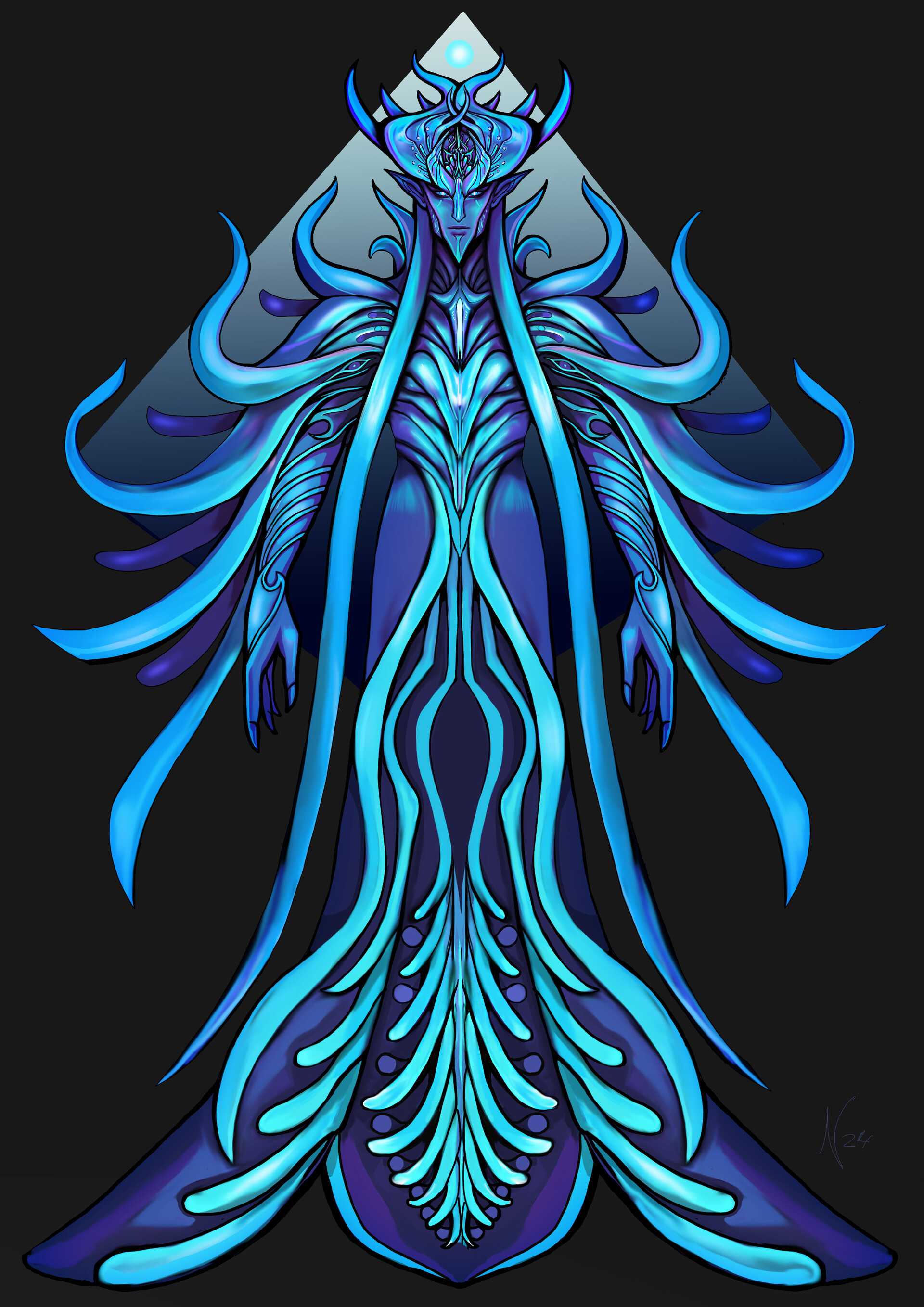 ArtStation - Blue Alien concept