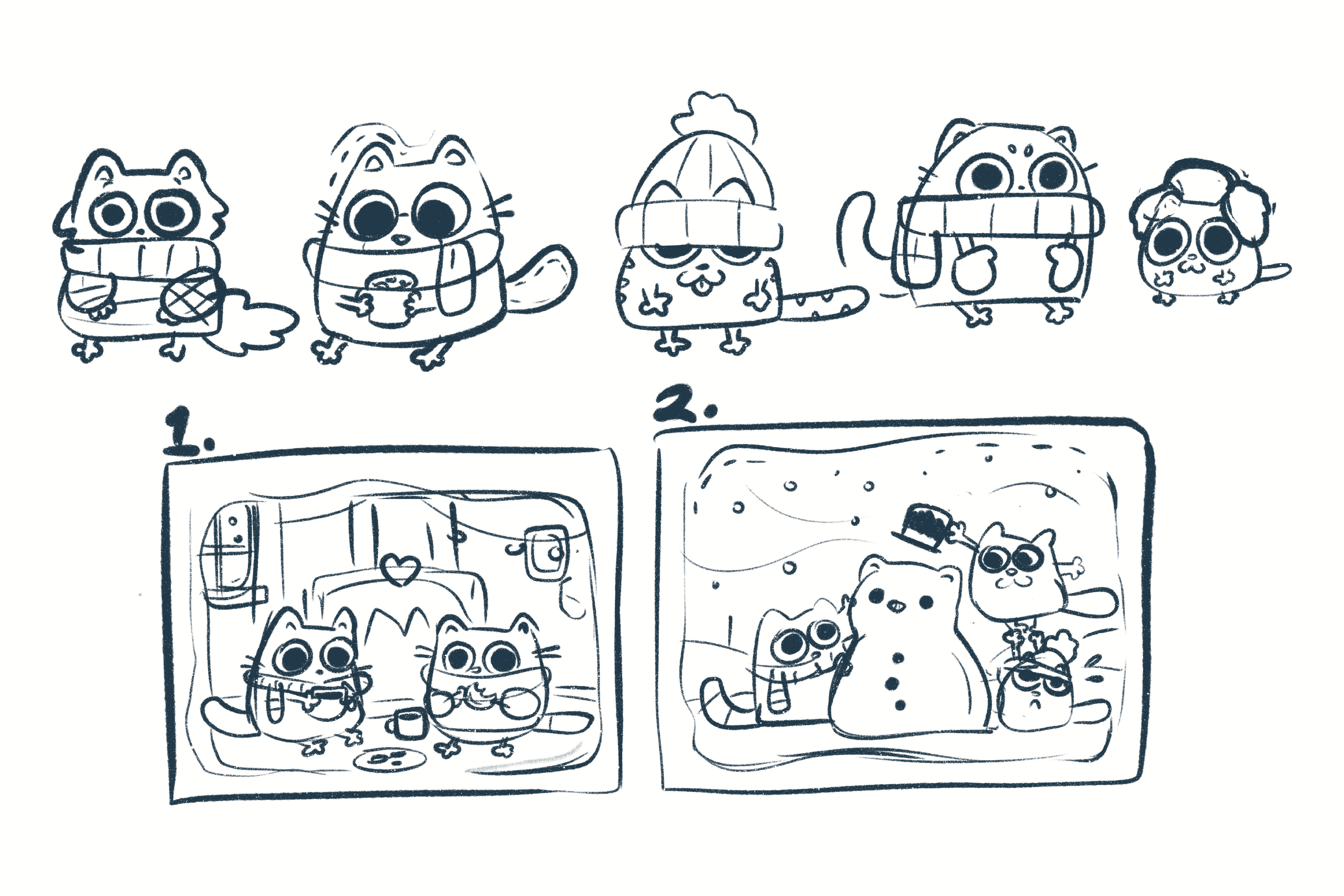 Concept art &amp; thumbnails