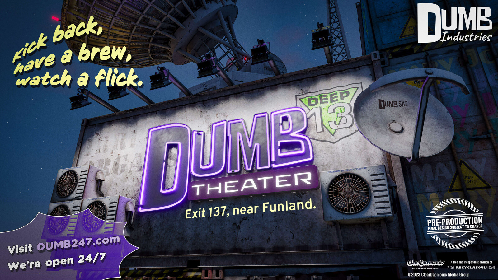 Fictional Ad #1 for fictional Dumb Theater