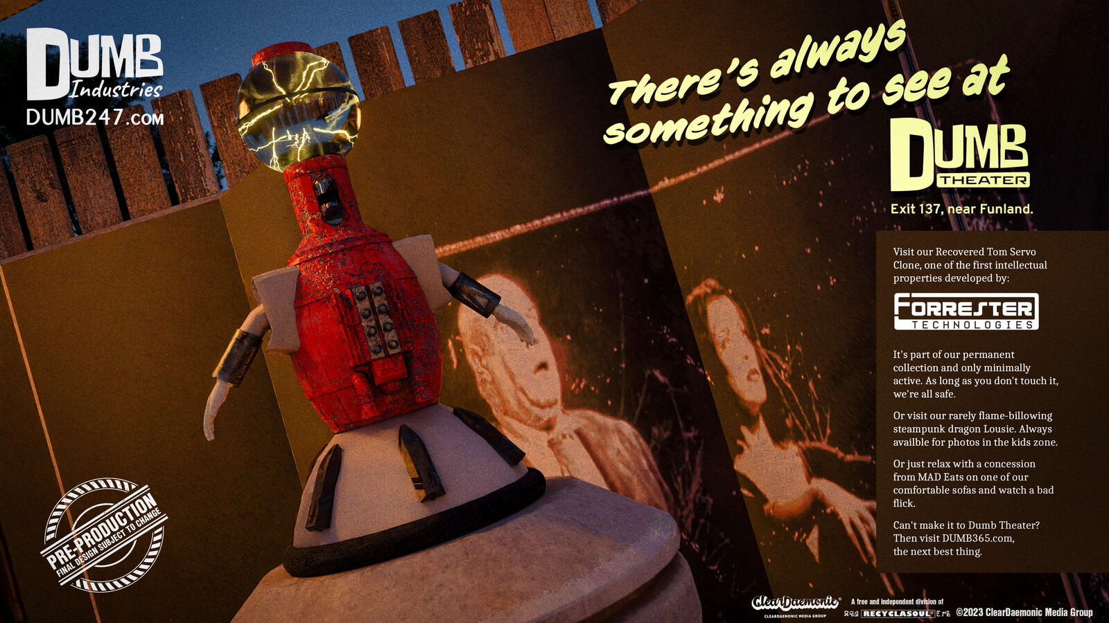 Fictional Ad #2 for fictional Dumb Theater