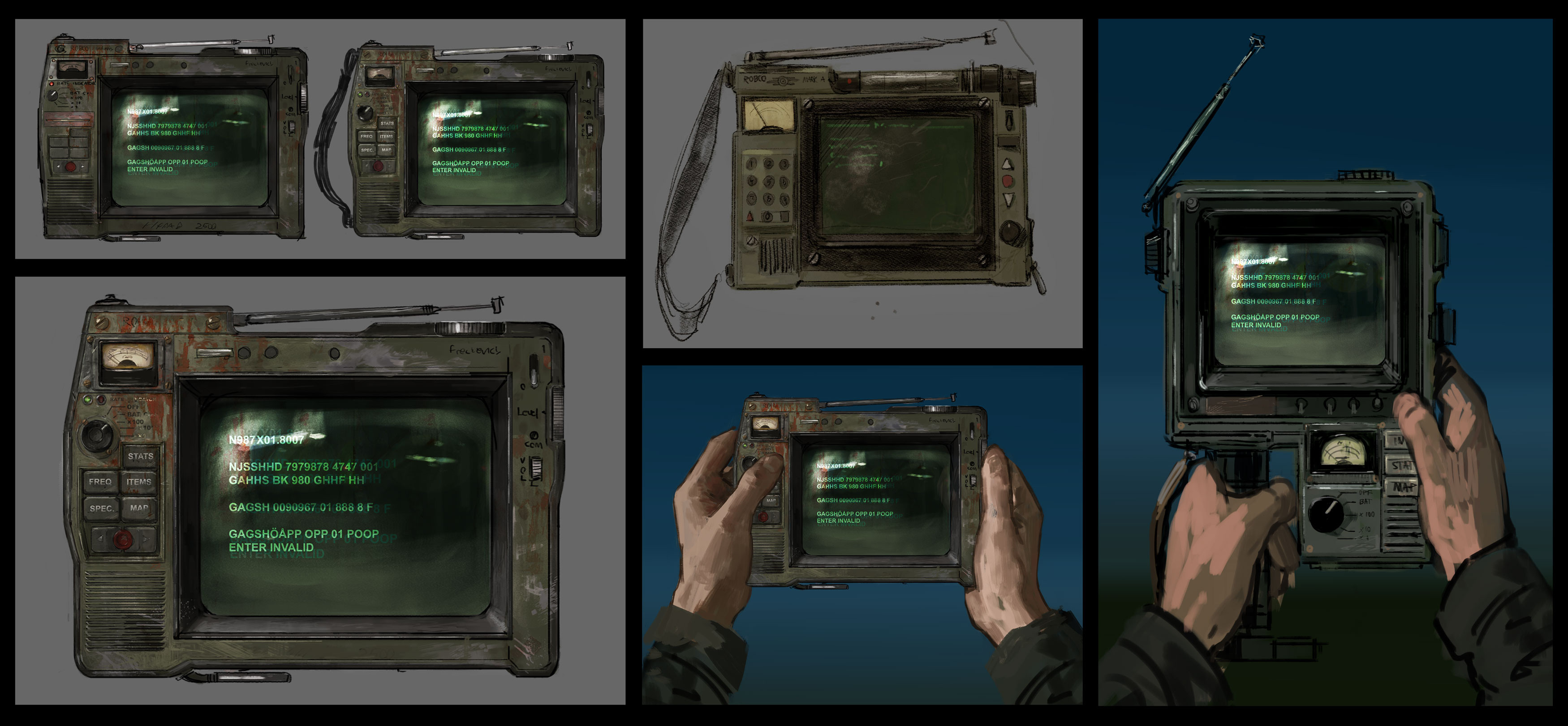 Pip-Boy redesign. My take on the hand held variant from the popular Pip-Pad mod. 