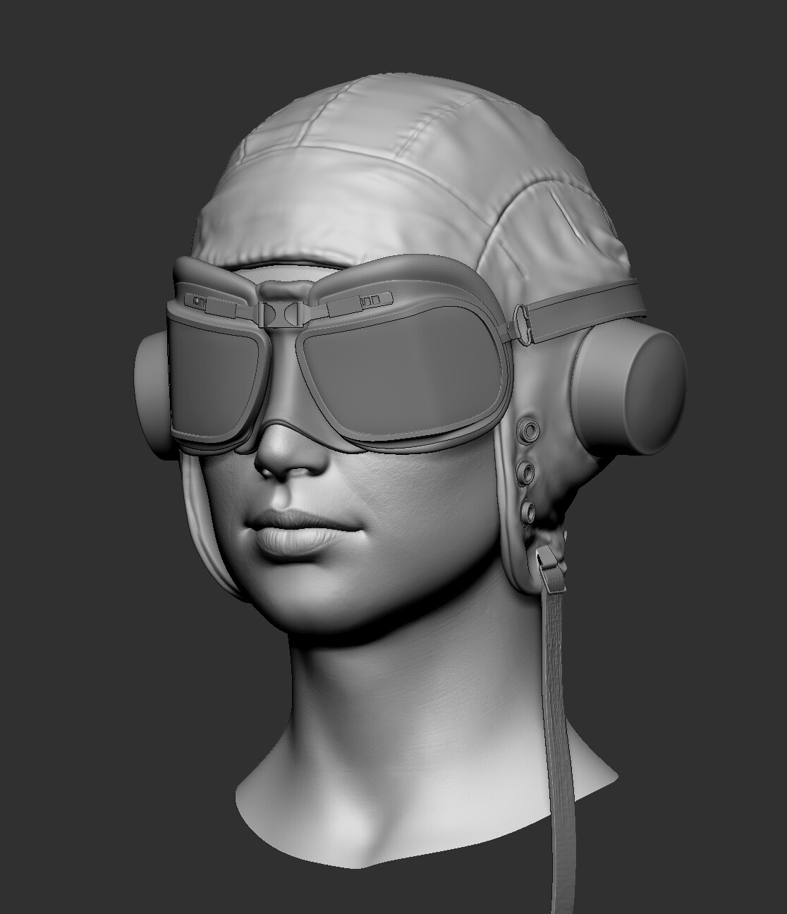 Artstation pilot female head