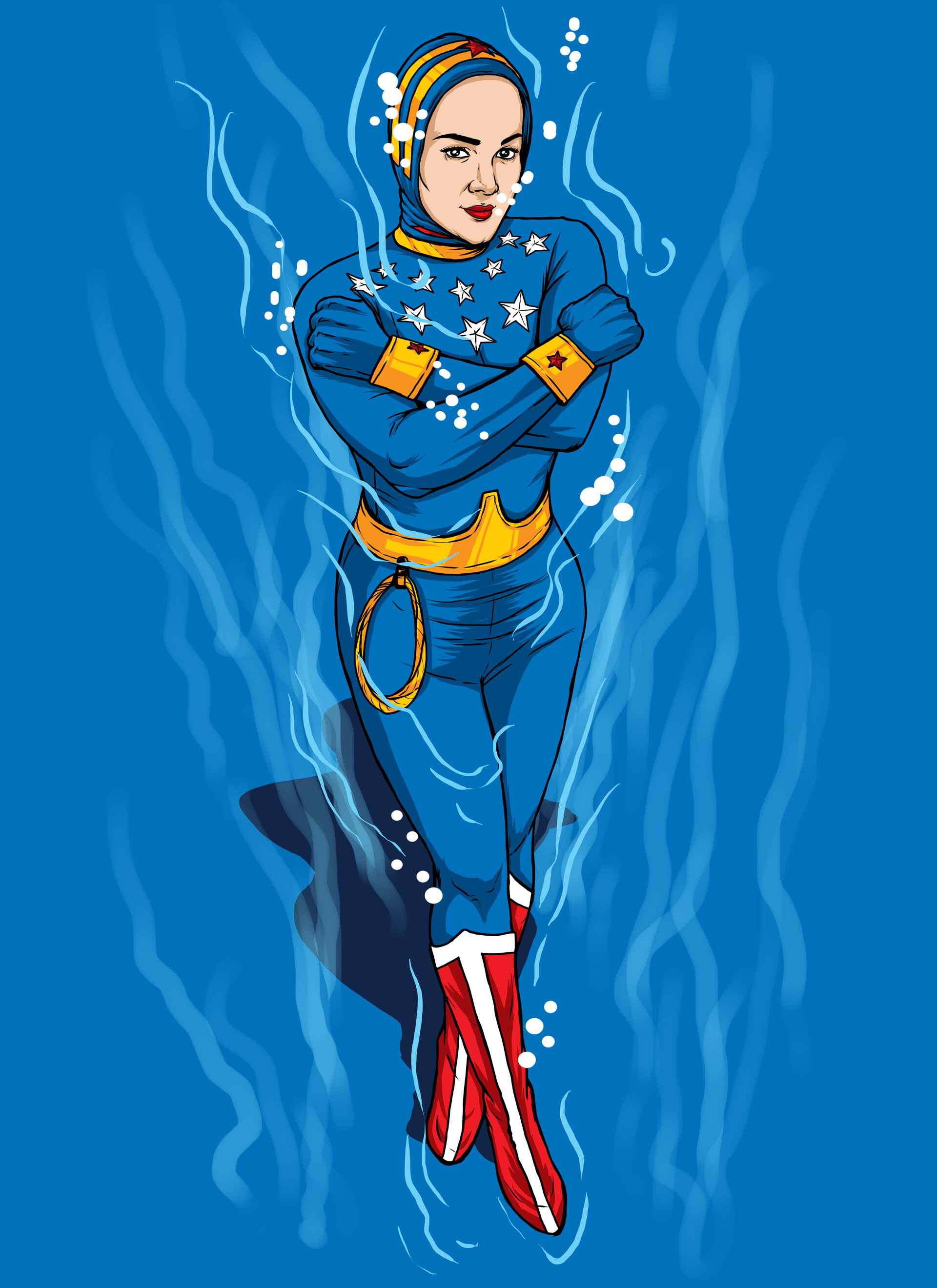 ArtStation - lynda carter diving suit