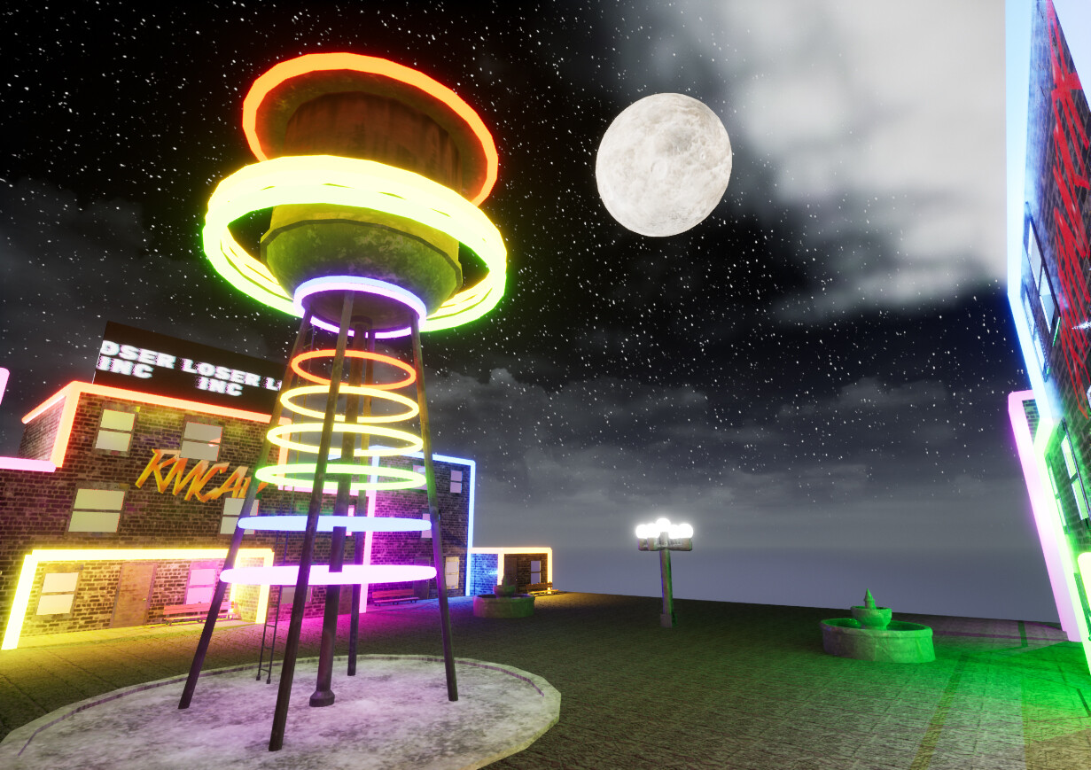 Industrial store night light