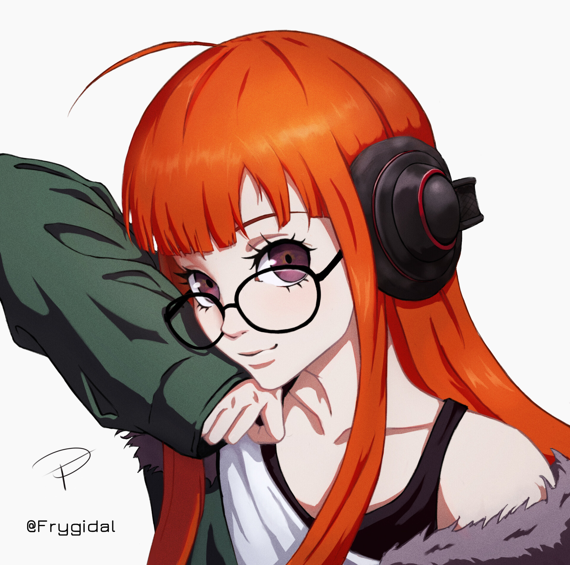 ArtStation - Futaba Portrait [Persona 5 Fanart]
