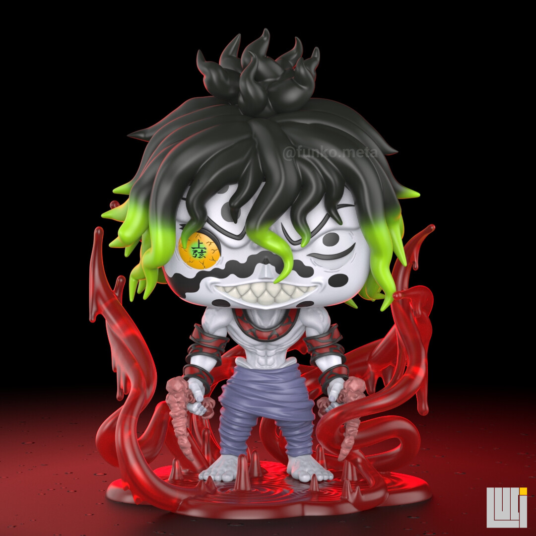 Lucian bogdan gyutaro upper moon 6 demon slayer funko pop fanart