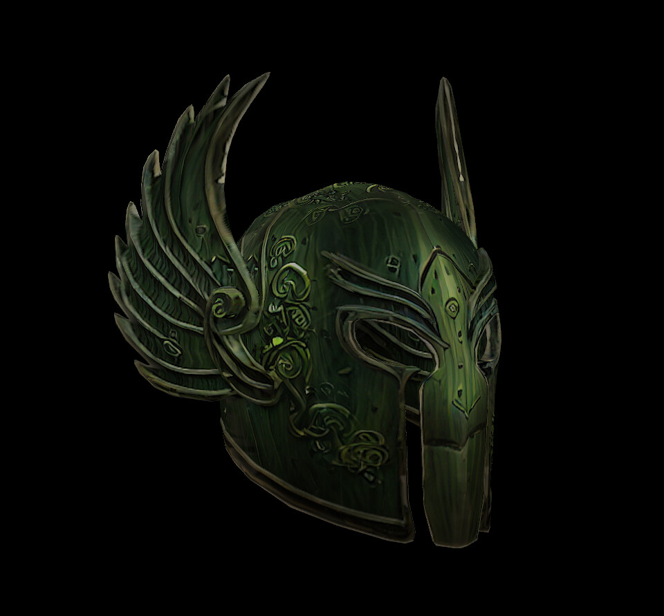 This helmet is also textured via this approach.