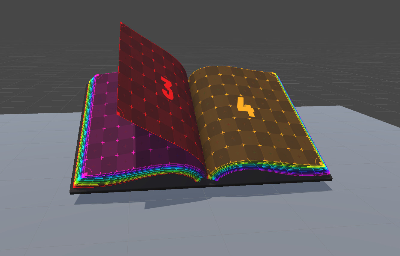Here is an initial prototype version of the page turning + 64 pages loaded as a single VFX graph.
