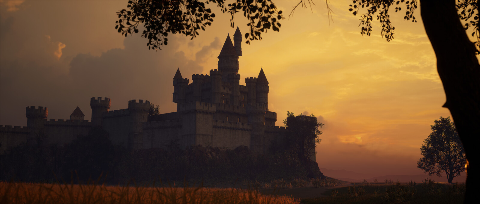 Early concepting of fantasy shot. Due to time restrictions it never went further.