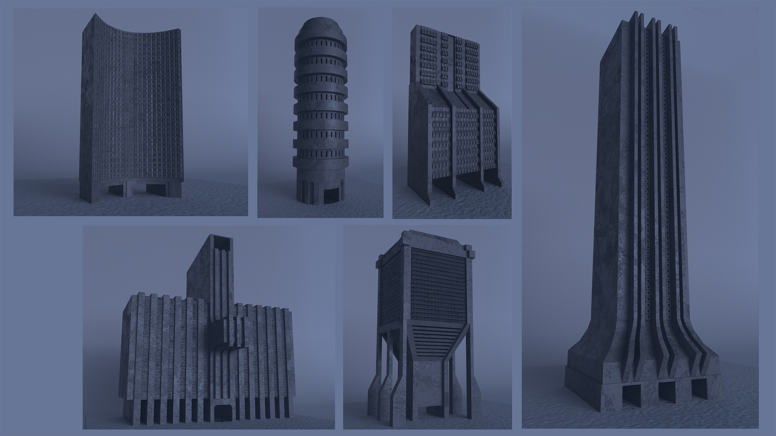 Some buildings designs to begin with.