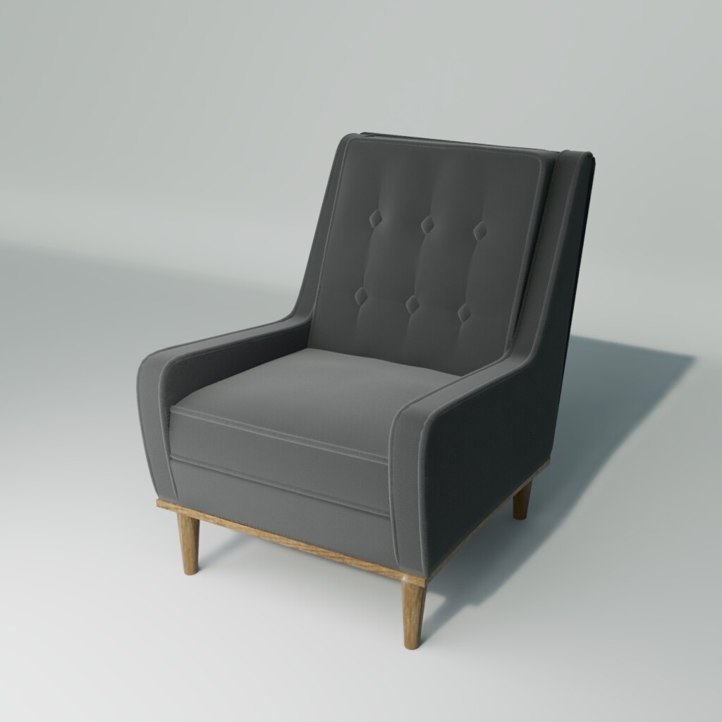 ArtStation 3d model of Made Scott Armchair