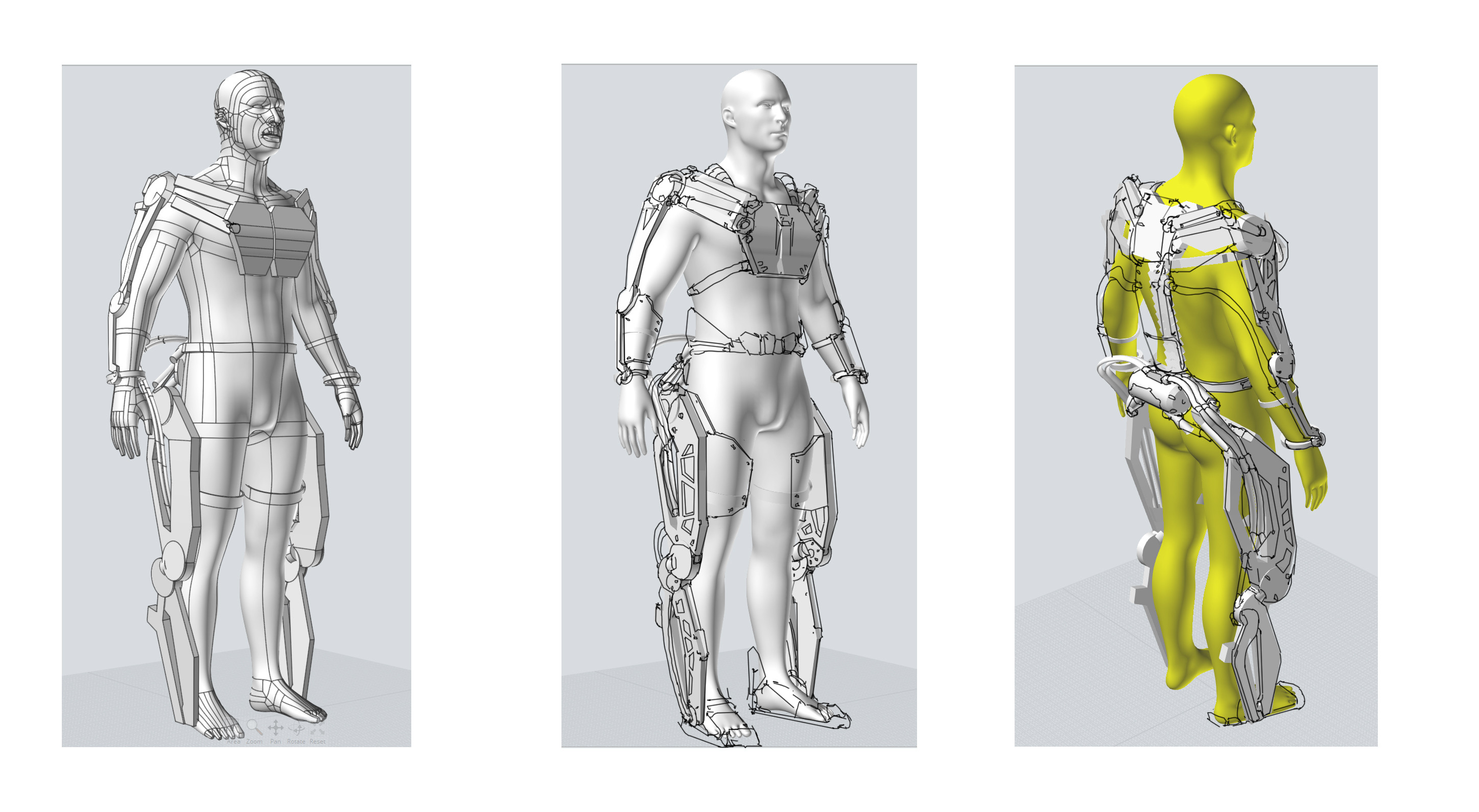 First block out, figuring out how the exoskeleton would work