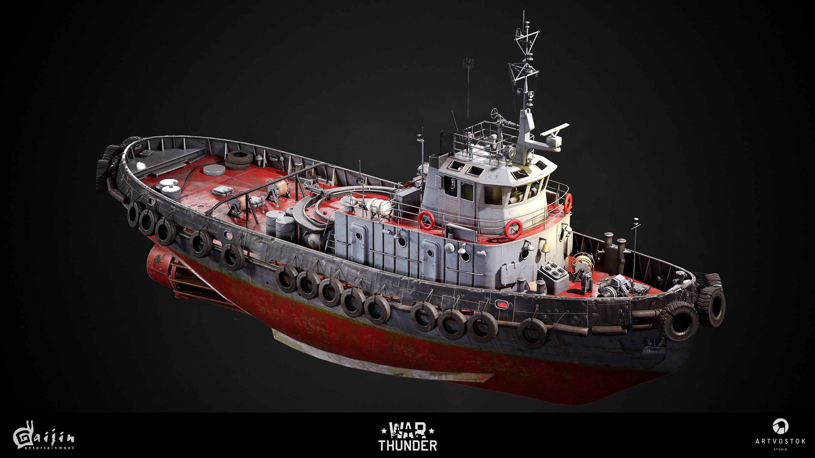 ArtStation - War Thunder - Tugboat (Saturn type) ArtStation - War Thunder - Tugboat (Saturn type)