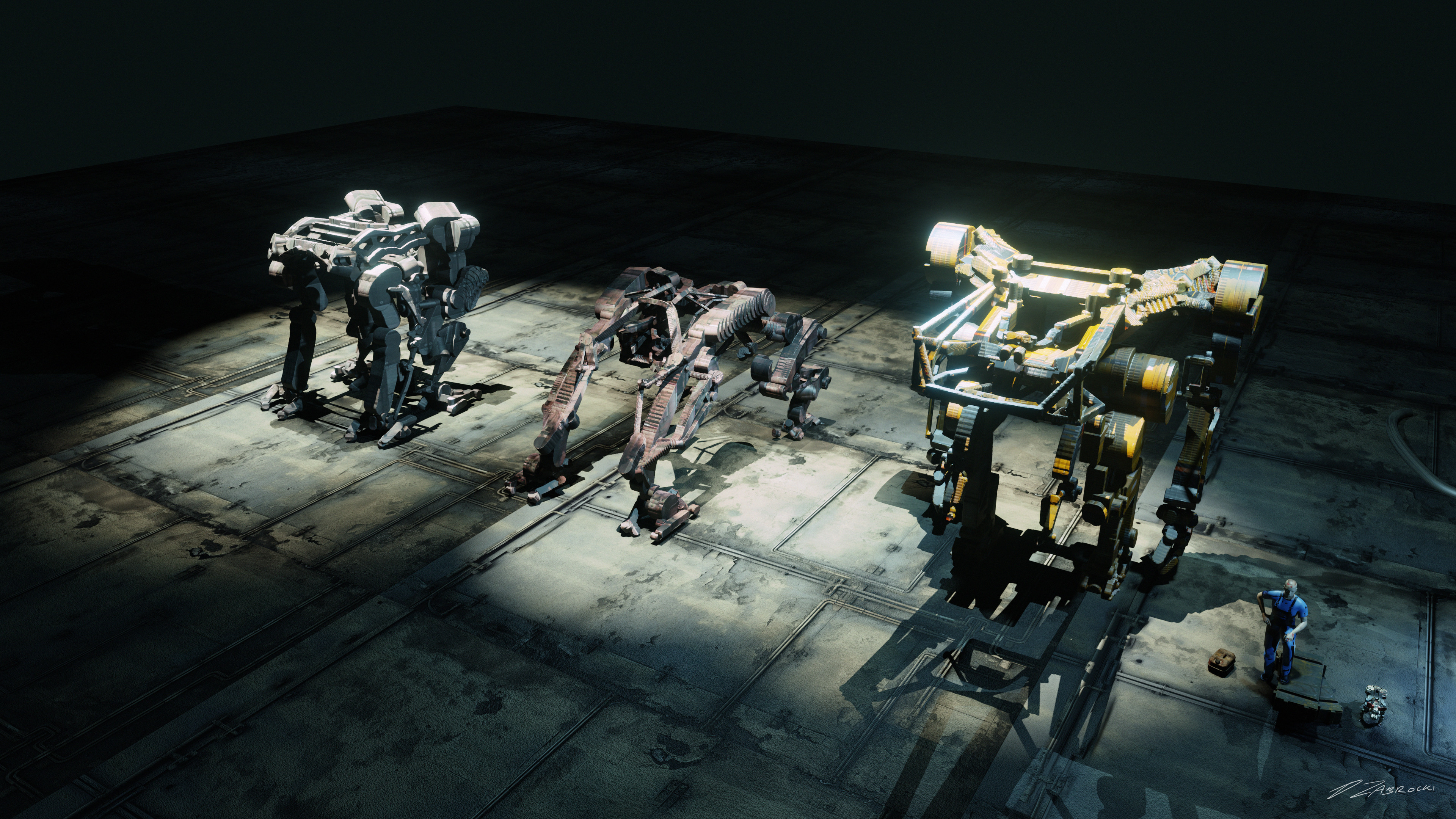 Rough layout of different mech ideas