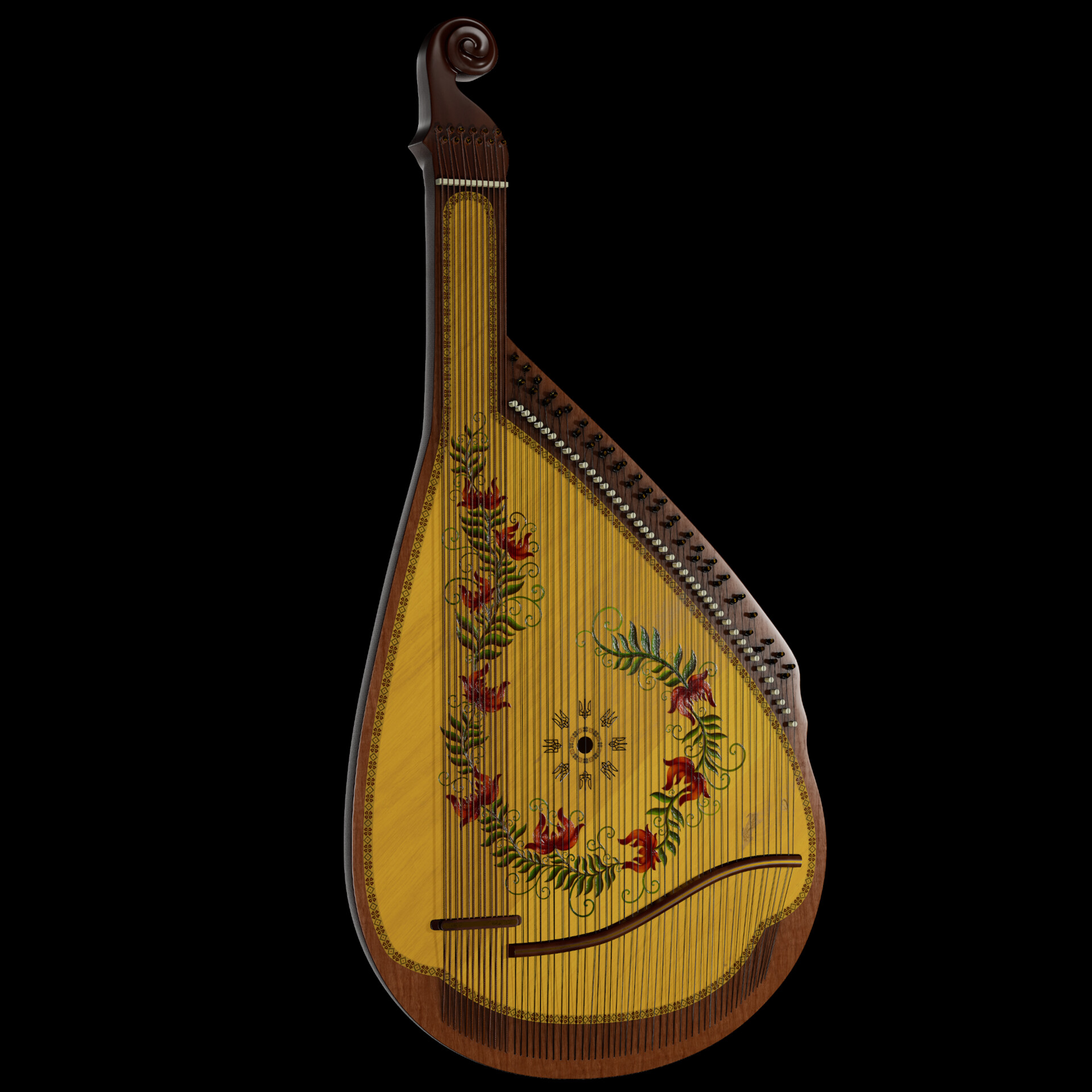 ArtStation Bandura. Ukrainian musical instrument