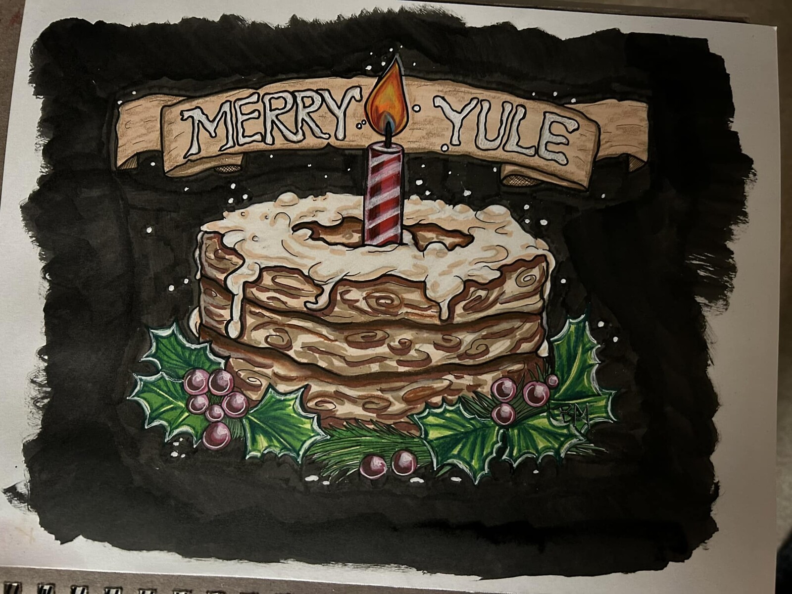 Yule Log Cake