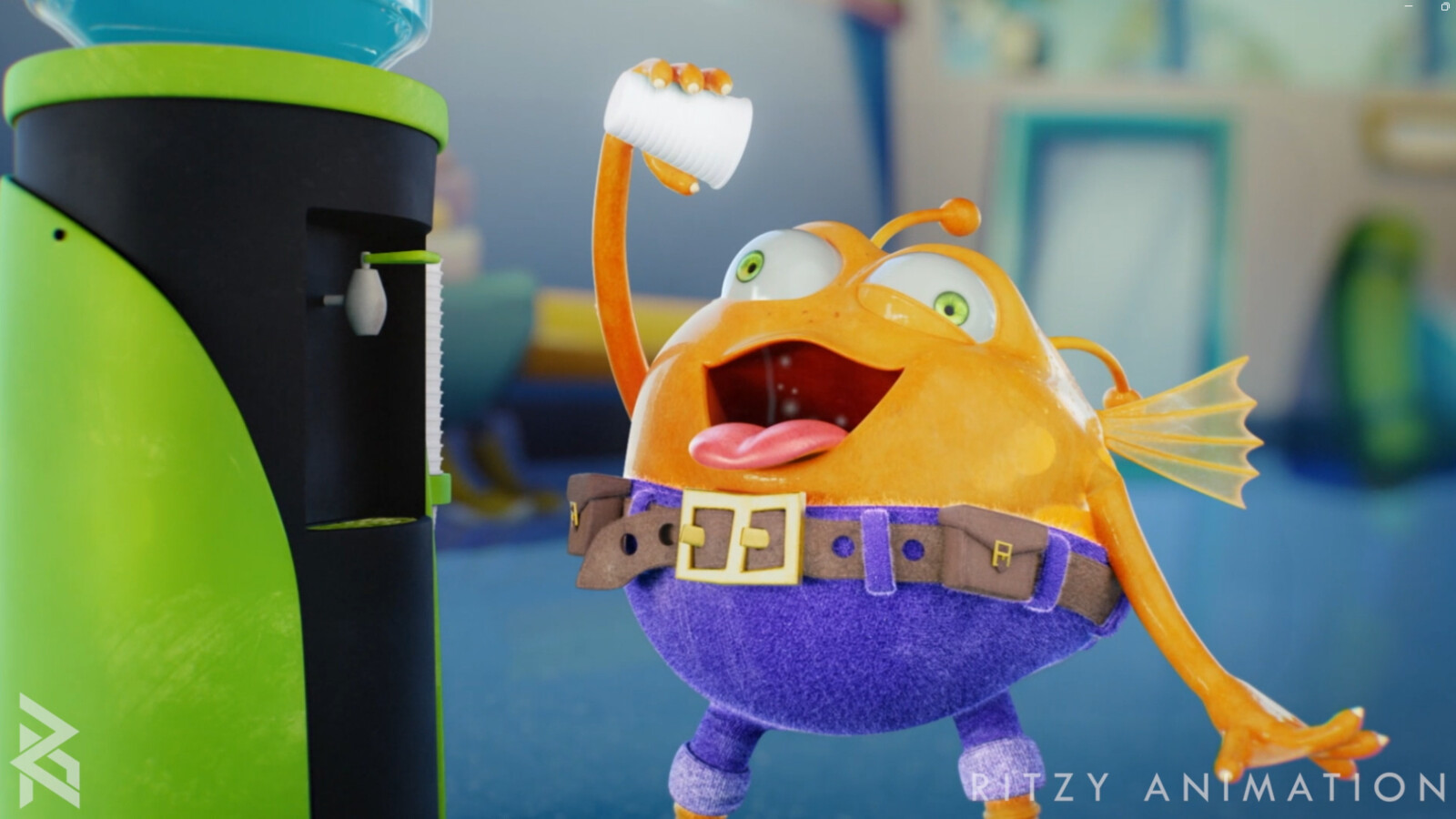 Water Cooler responsible for modeling, texturing and lookdev