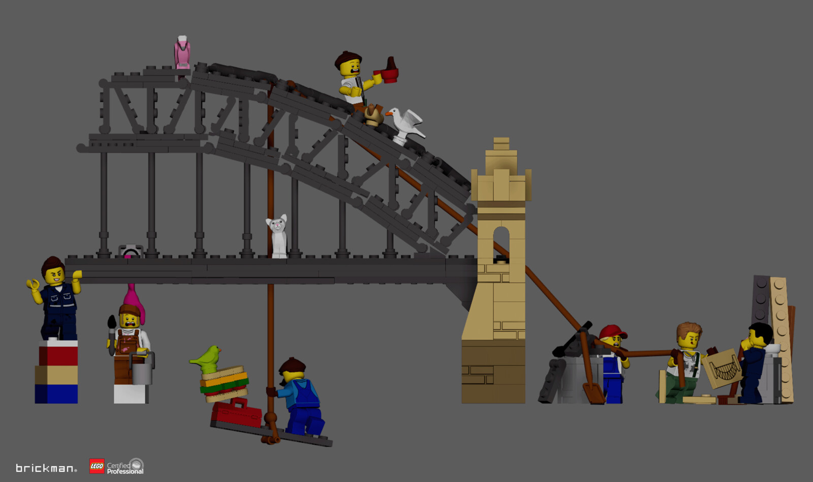 3D model of Sydney Harbour Bridge created by Chelsea Agno (me) and Darren Ballingal