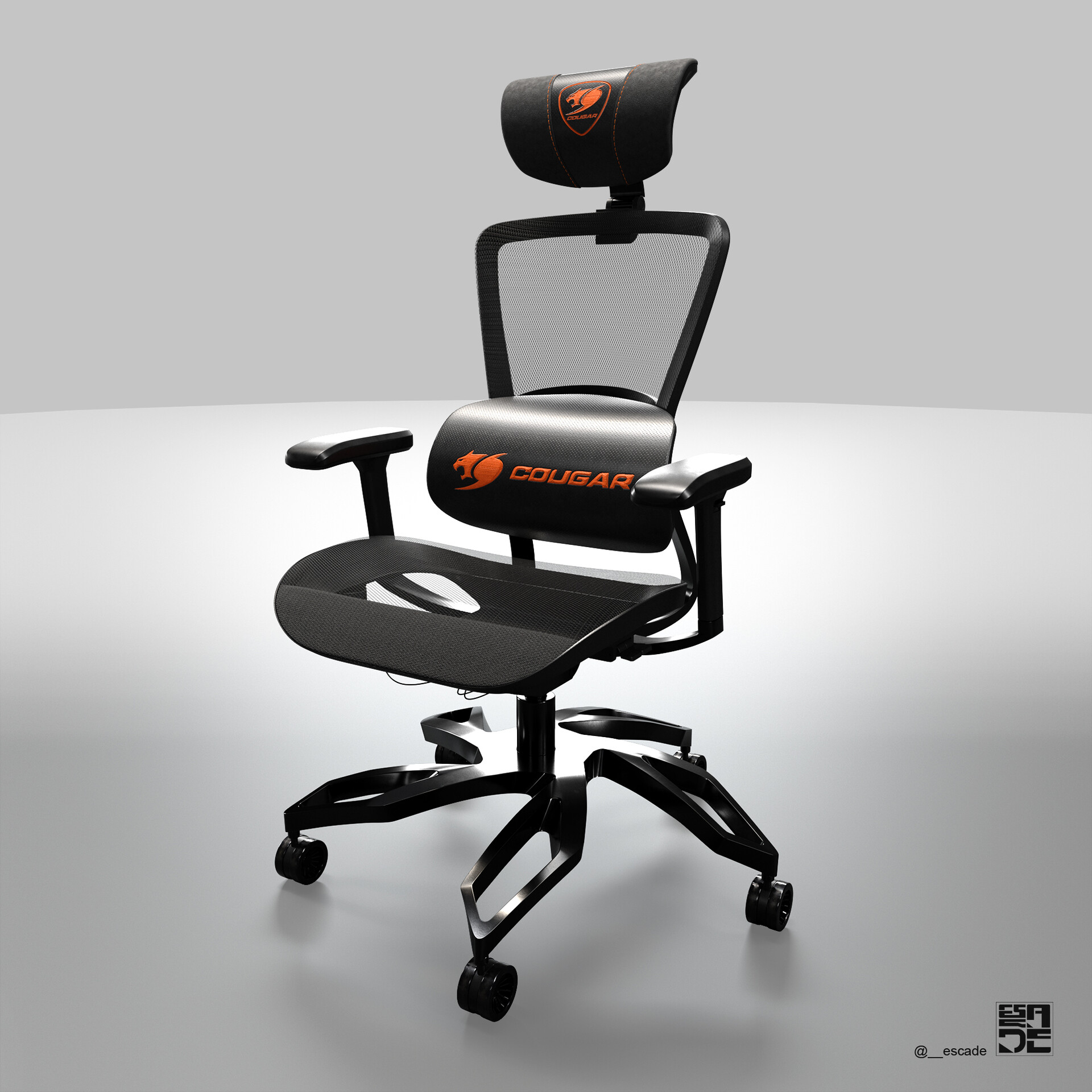 Cougar mesh gaming chair best sale