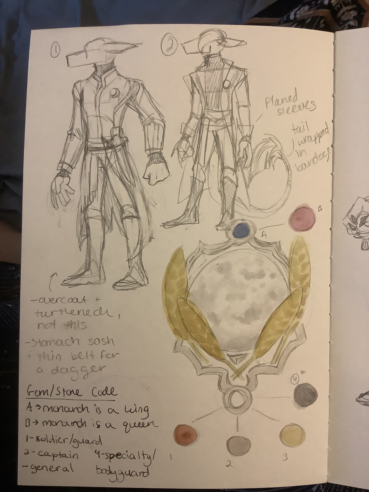 Rough Portal Costume Sketch