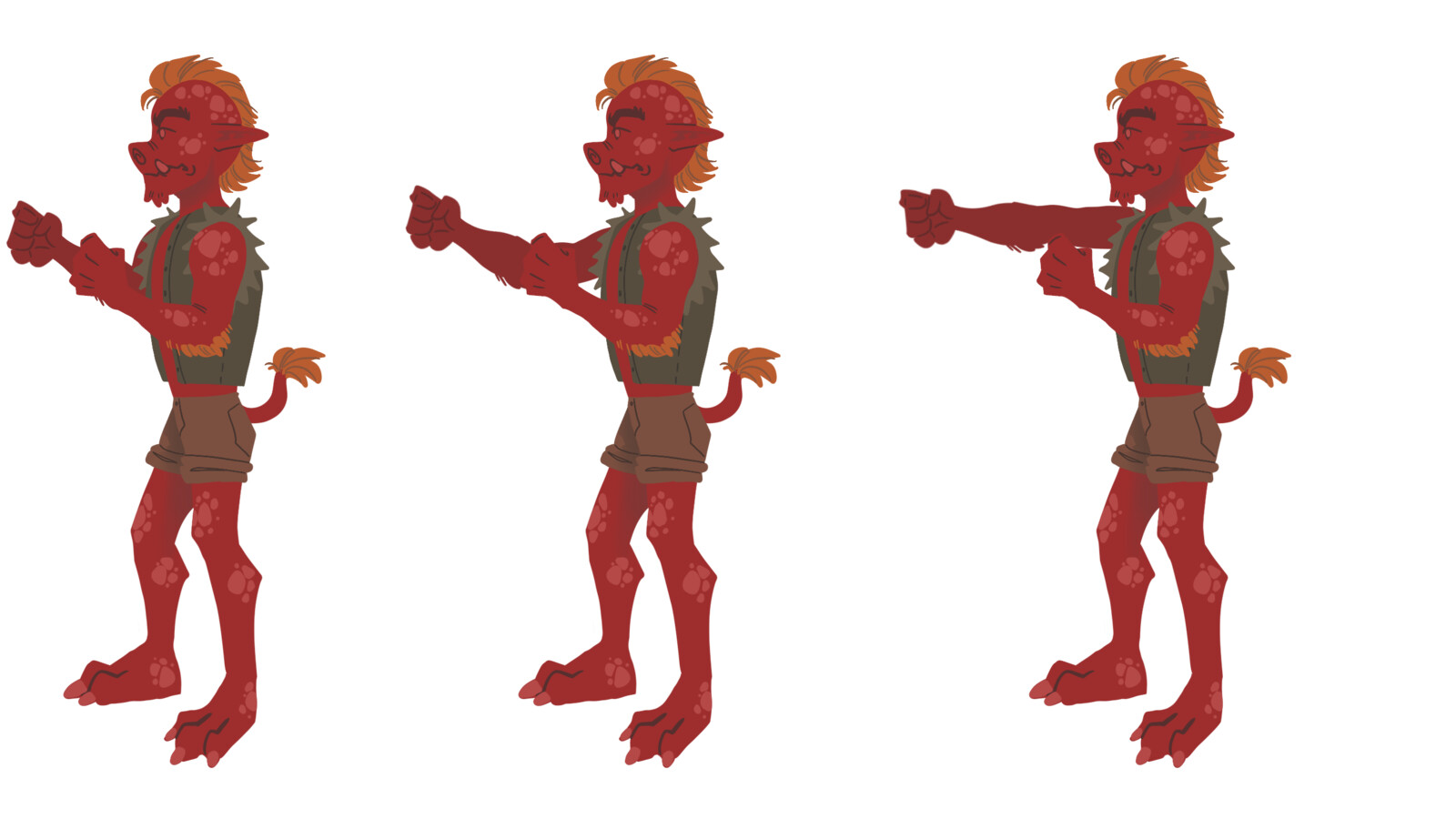 Video Game Character 1 Fight Pose 2