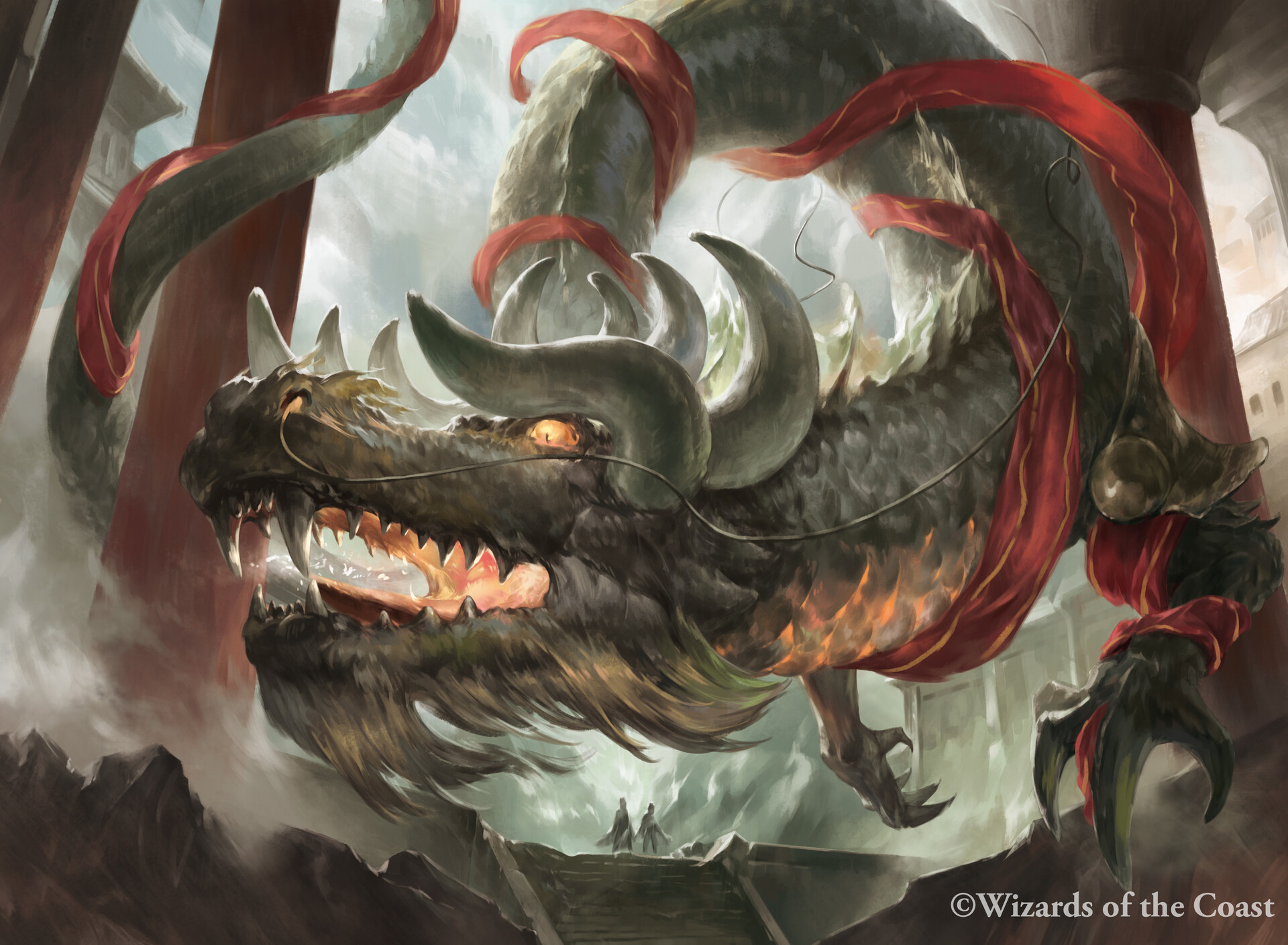 ArtStation Korvold, FaeCursed King Magic the Gathering year of the dragon APAC promo