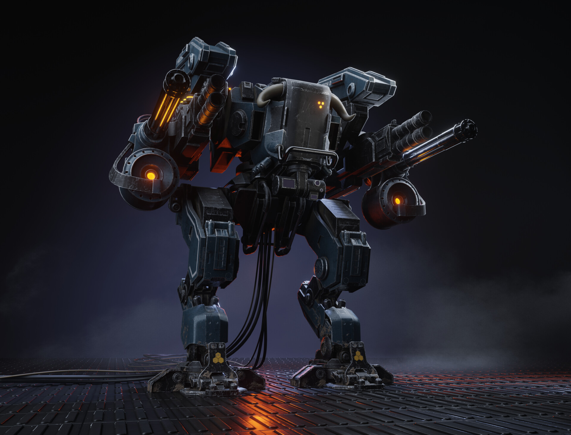 ArtStation - MechWarrior Kaino (Horned bull k-2)