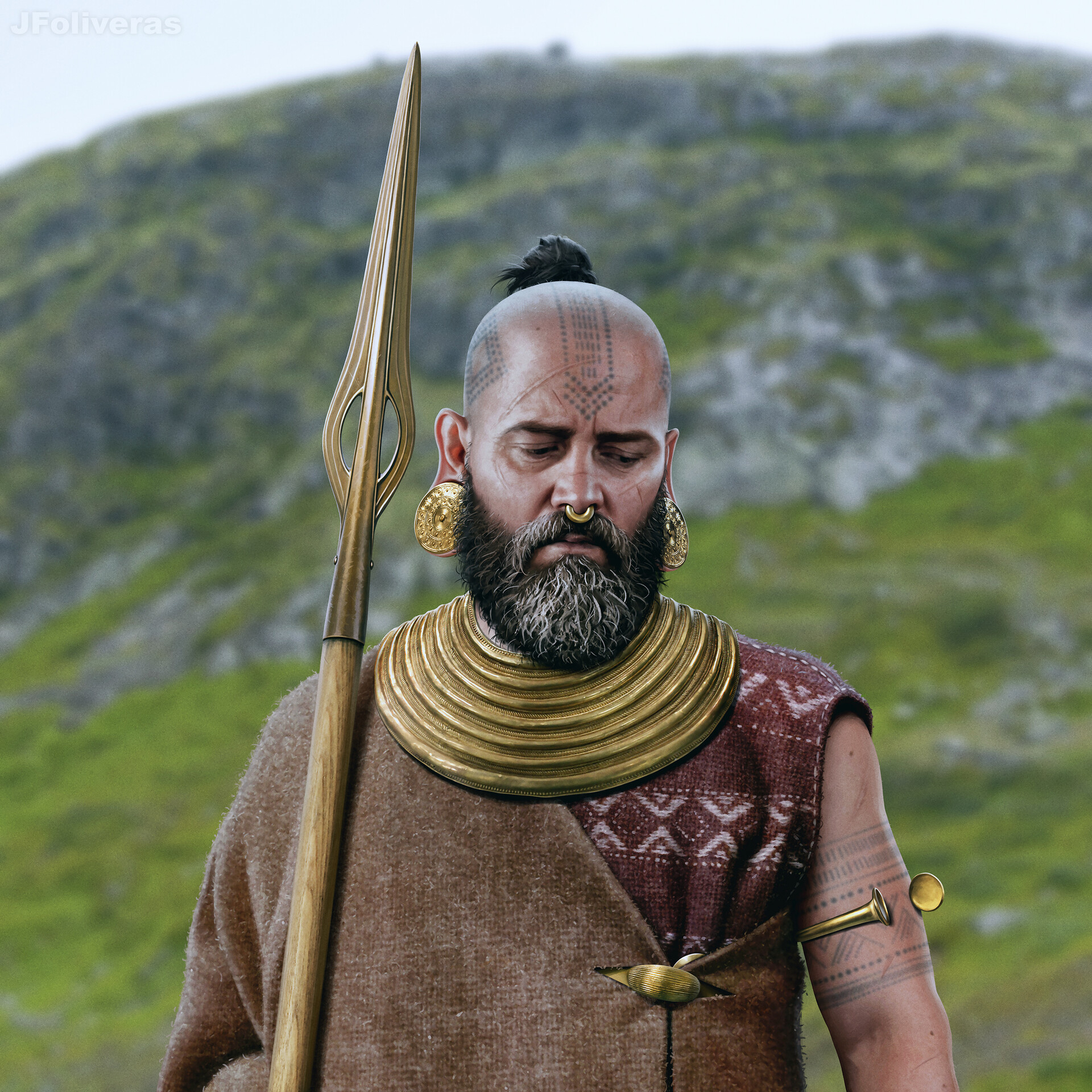 ArtStation Irish Bronze Age chieftain