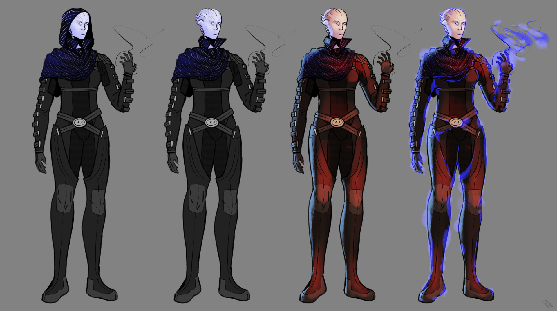 ArtStation - Original Asari character - Astrya T'Varr - Mass