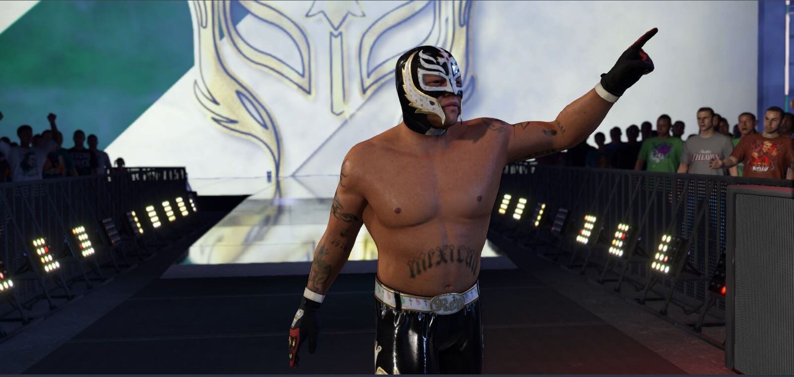 Rey Mysterio, as seen on their 2006 Wrestlemania 22 World Title match