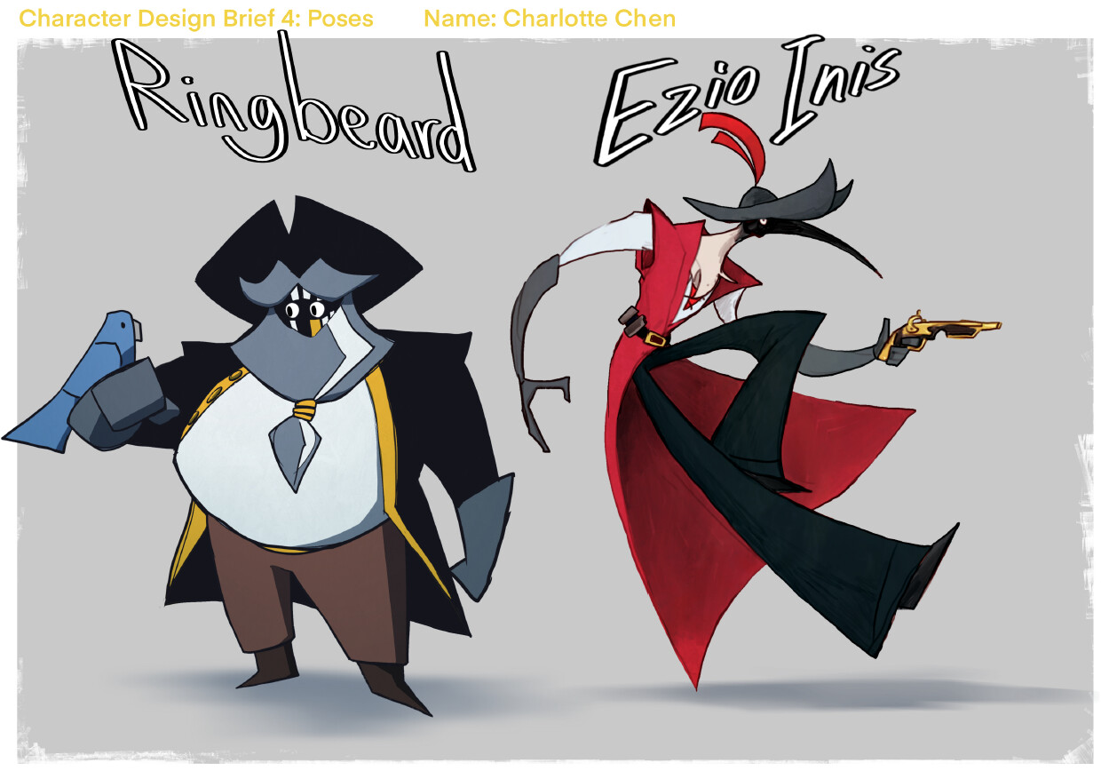 Ringbeard and Ezio Inis - Pirate character design final